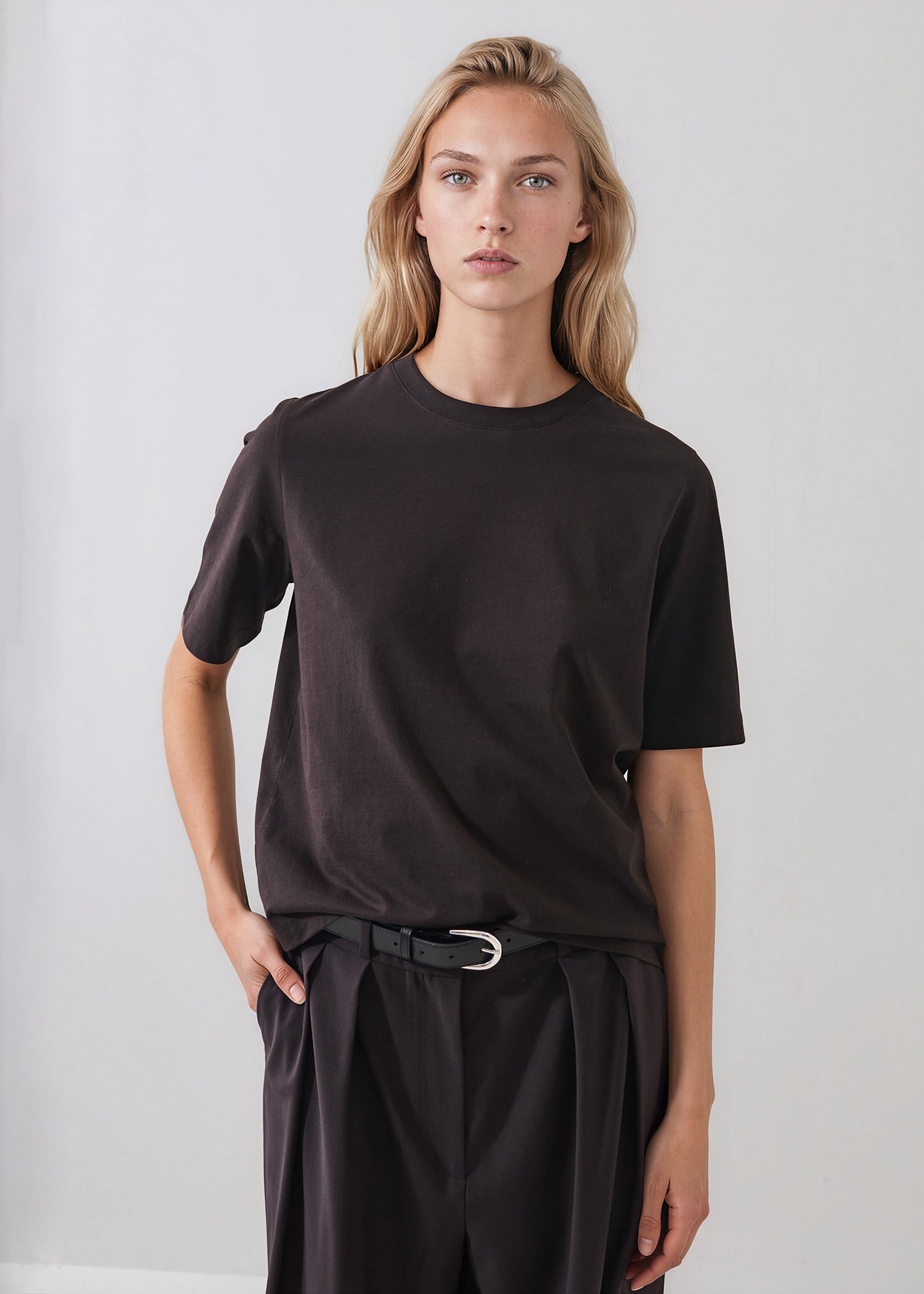 Organic Pima Cotton Relaxed Crew - PATRICK ASSARAF