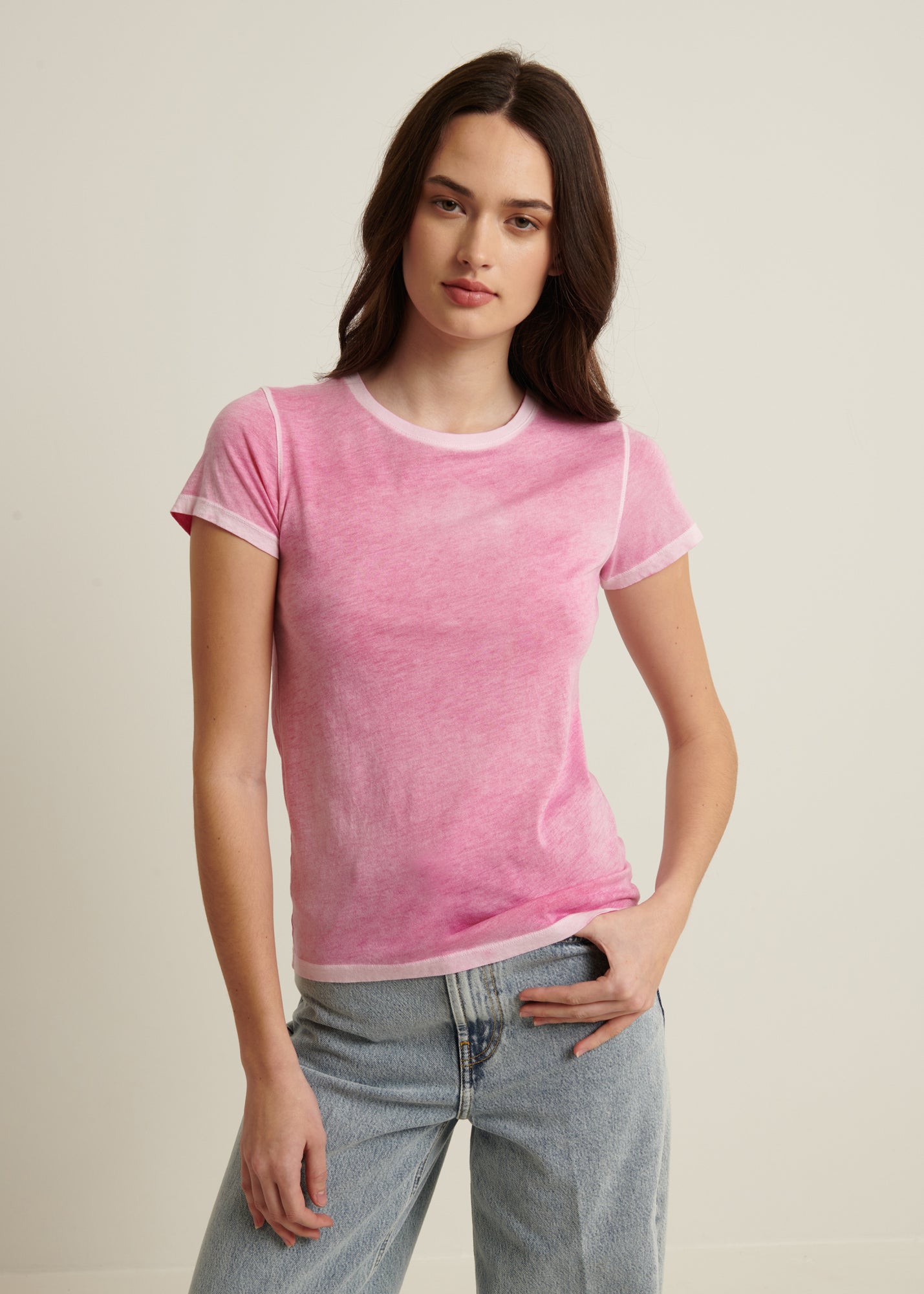 Reverse Spray Lightweight Pima Cotton T-Shirt