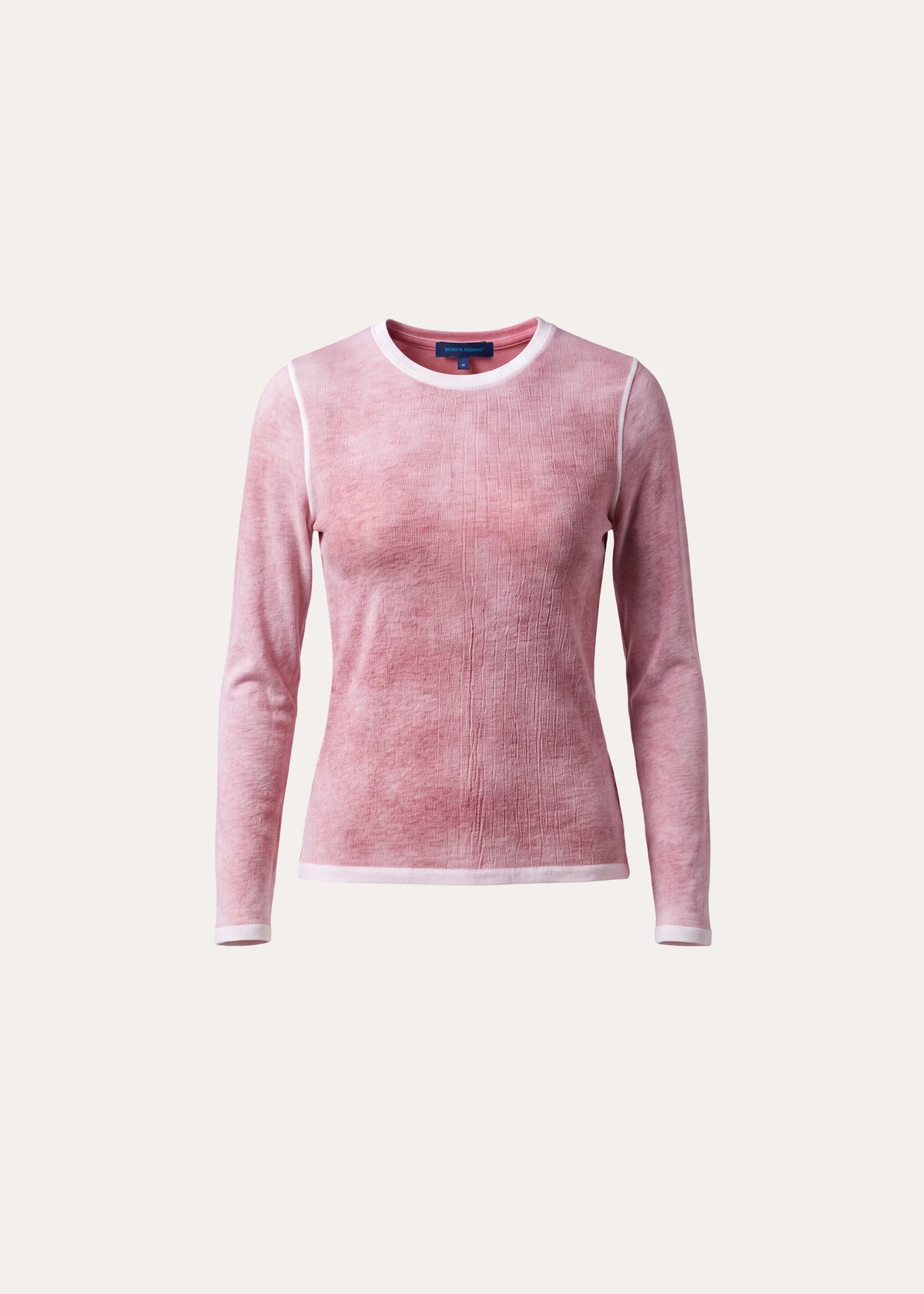 Reverse Spray Lightweight Pima Cotton Crewneck T-Shirt - PATRICK ASSARAF