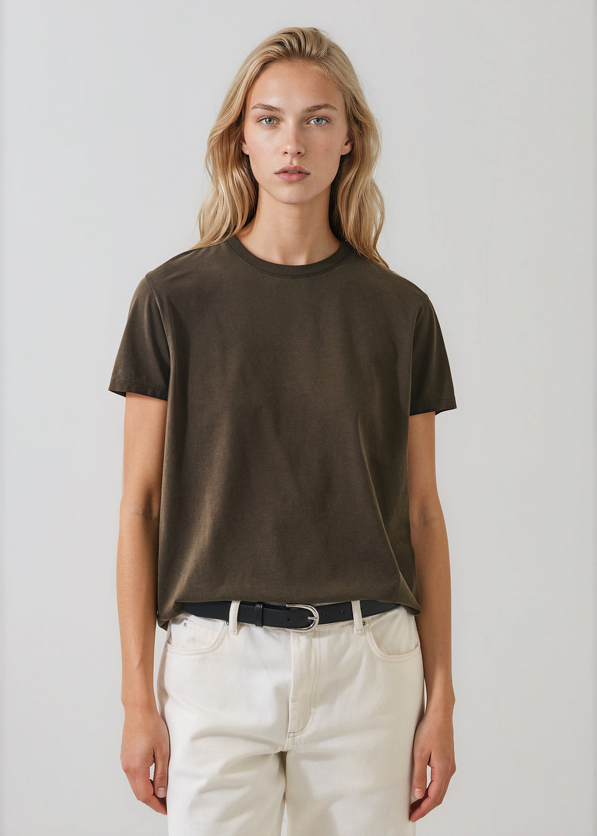 Organic Pima Cotton Boyfriend Kroma Crewneck - PATRICK ASSARAF