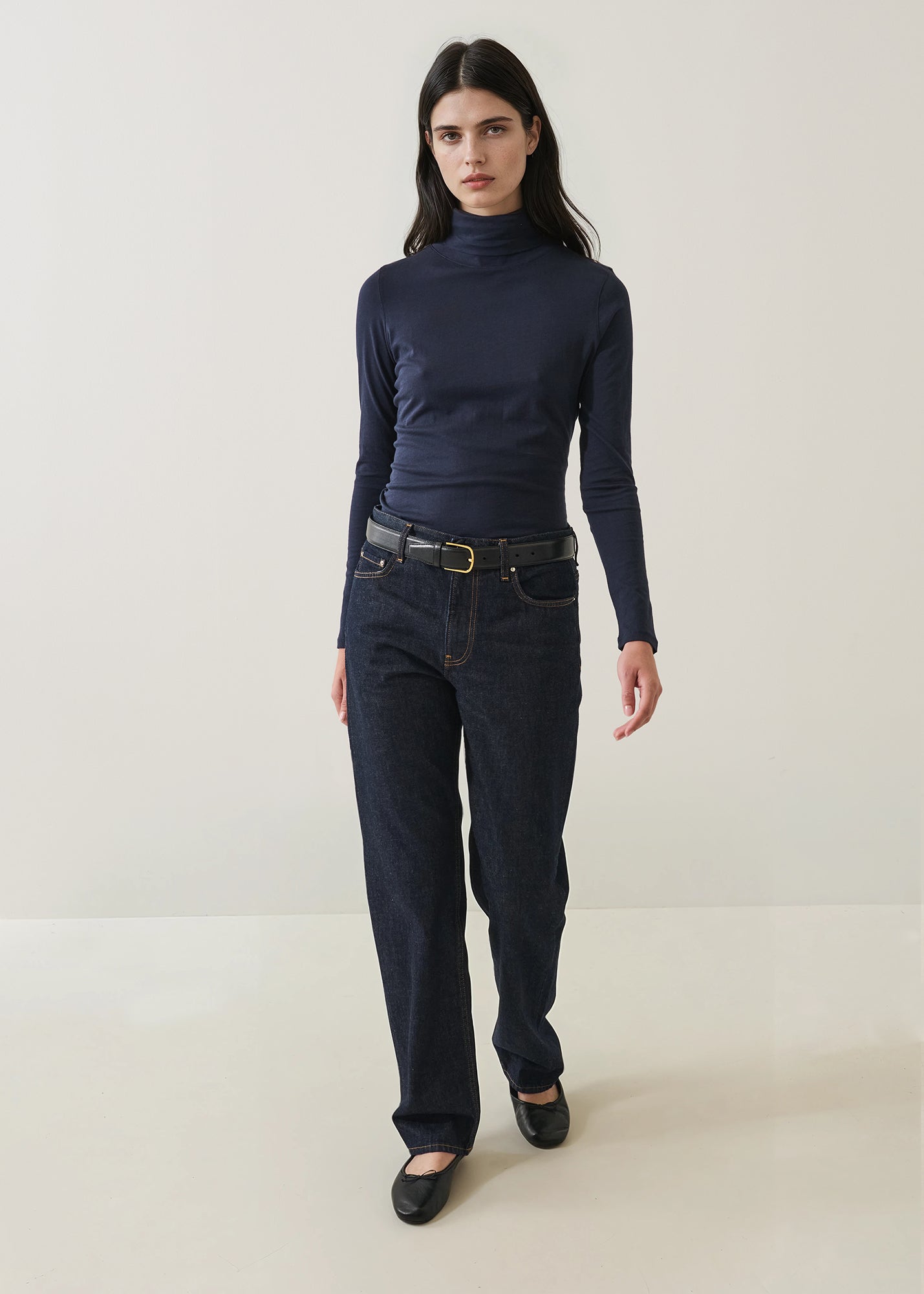 Lightweight Pima Cotton Turtleneck