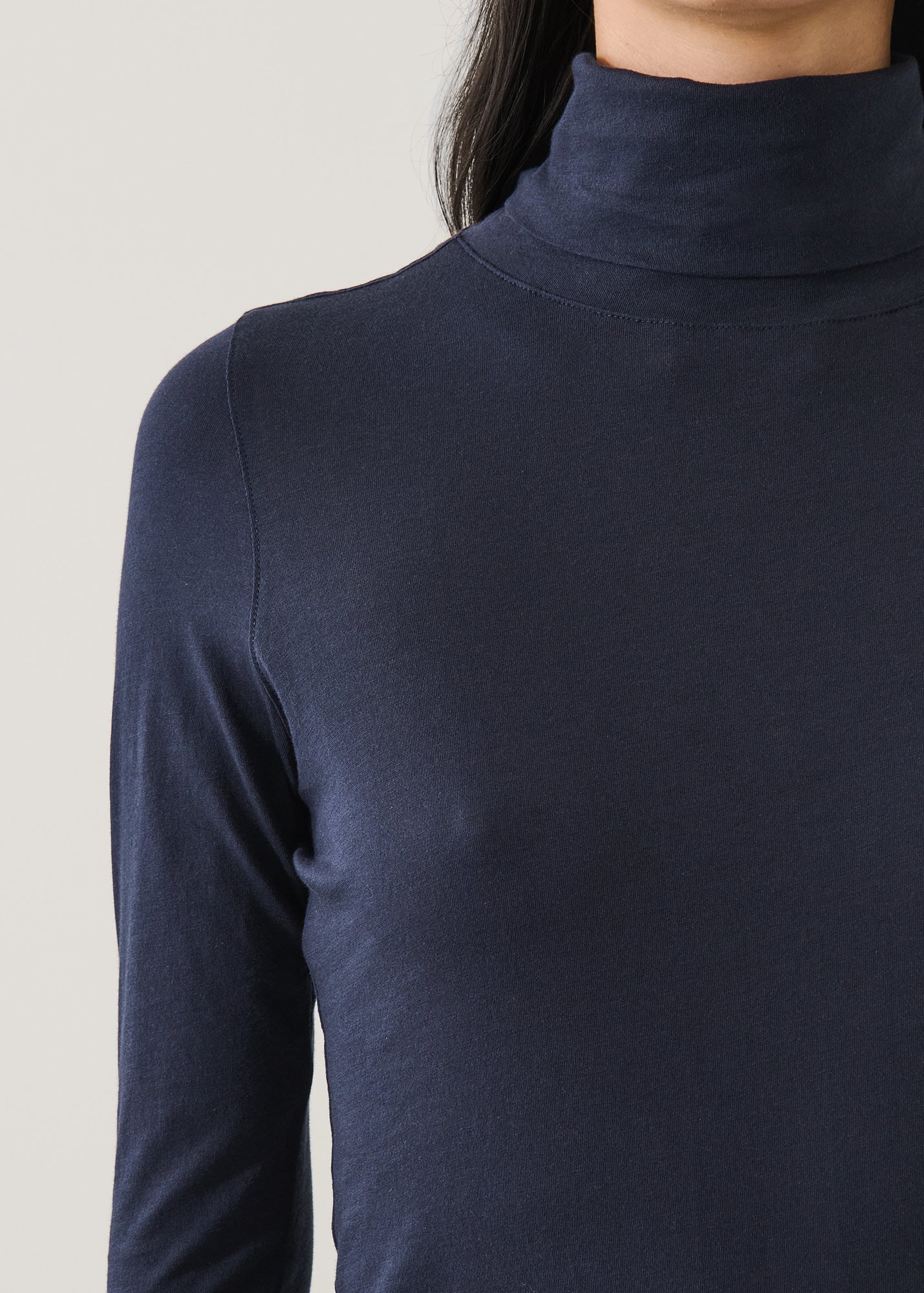 Lightweight Pima Cotton Turtleneck