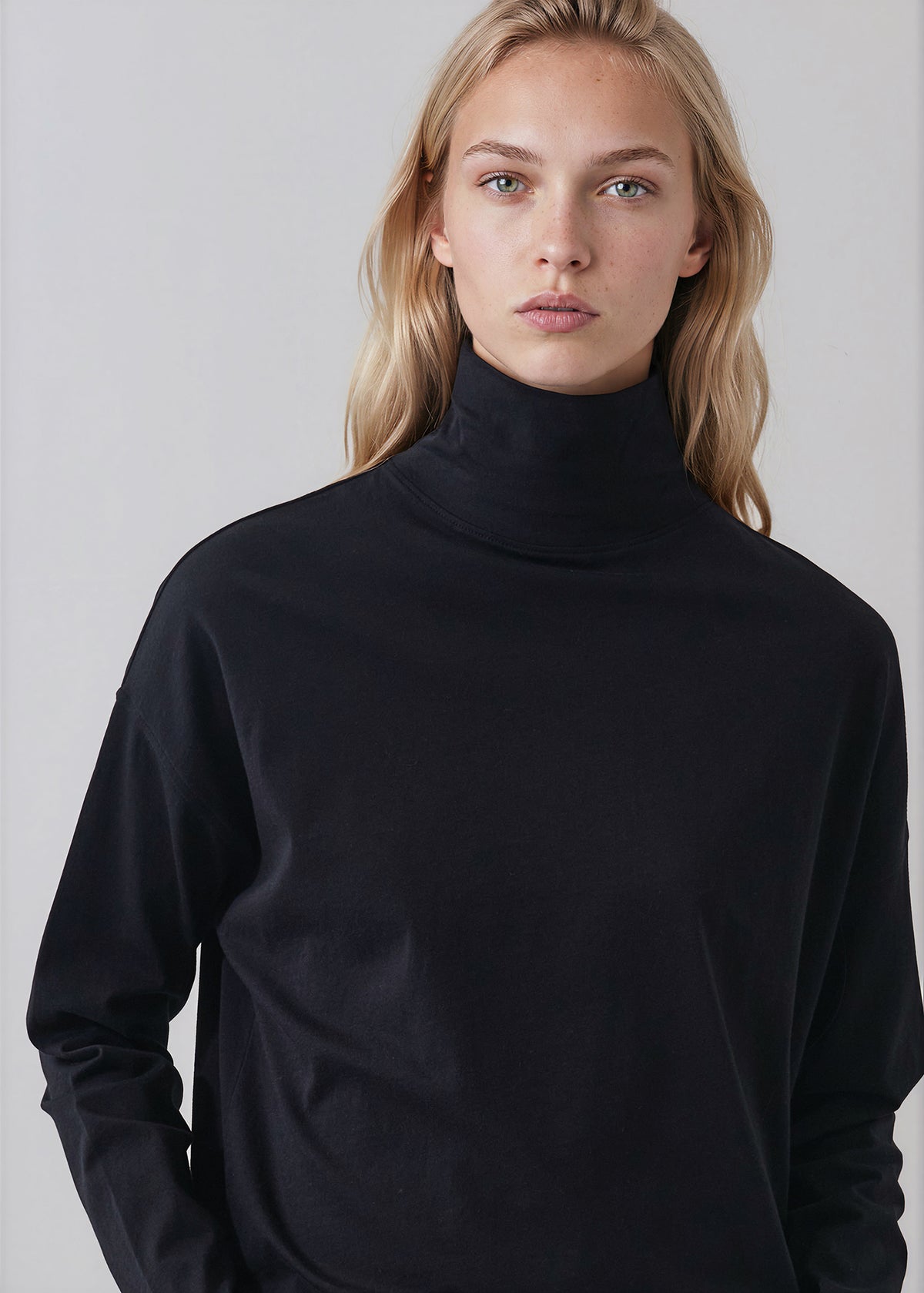 Organic Pima Cotton Oversized Turtleneck - PATRICK ASSARAF