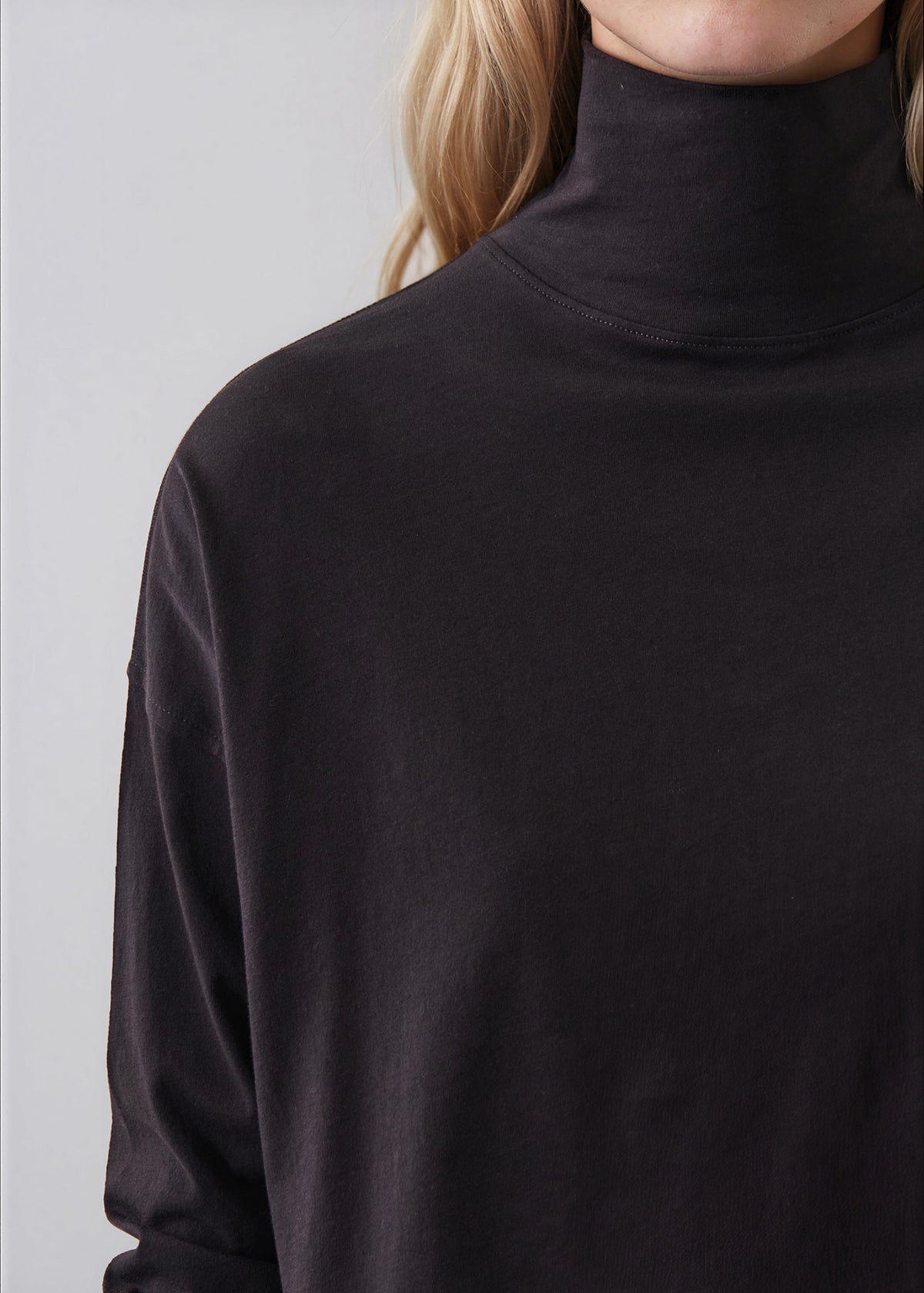 Organic Pima Cotton Oversized Turtleneck - PATRICK ASSARAF