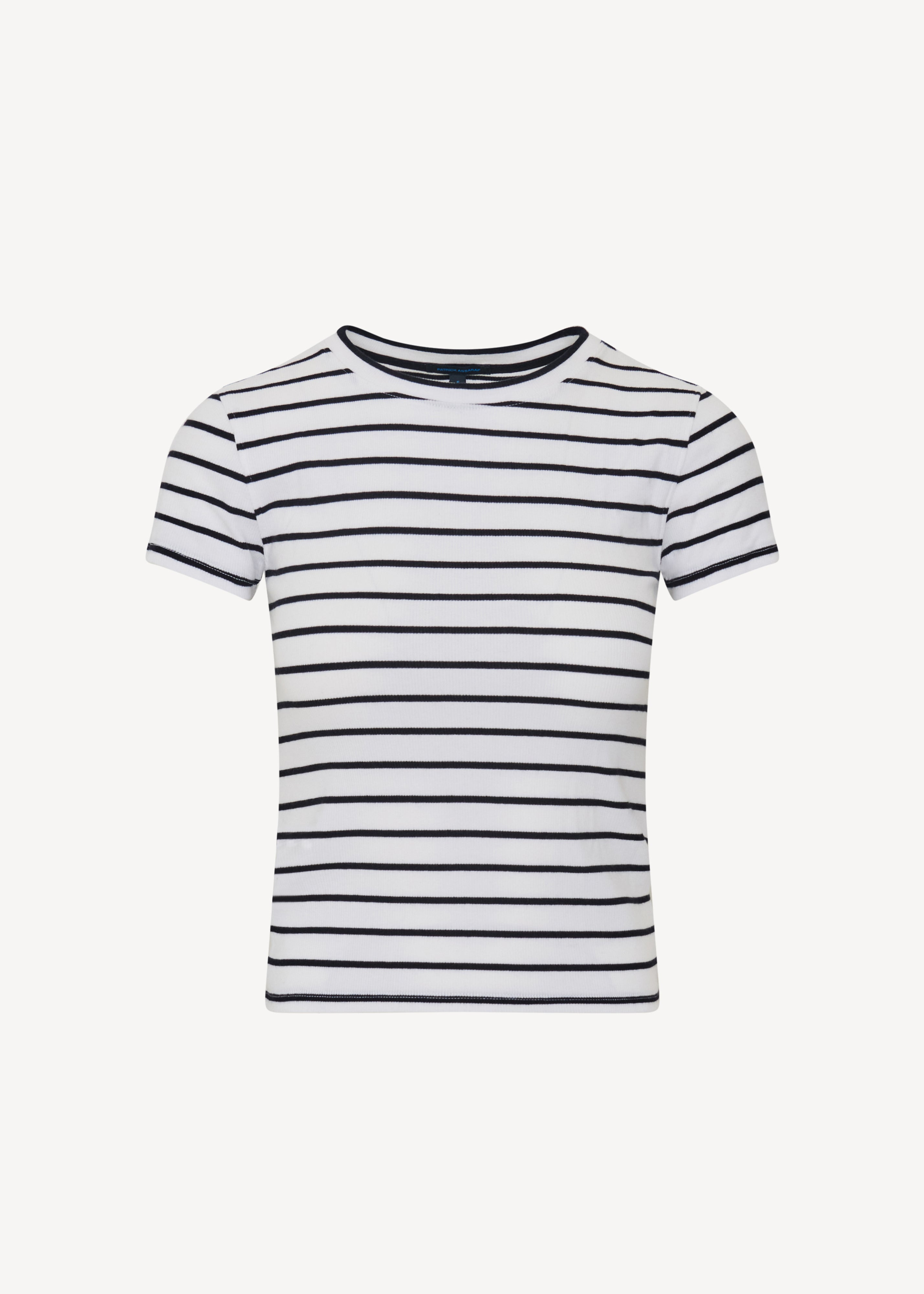 Pima Cotton Stretch Striped Ribbed
Baby T-Shirt - PATRICK ASSARAF