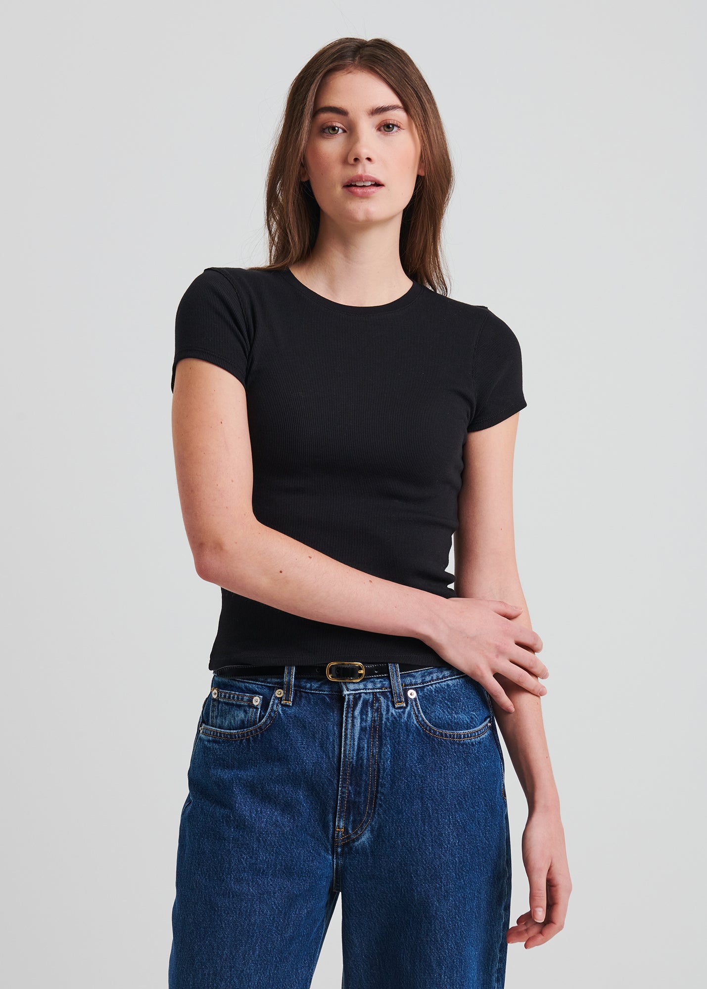 Pima Cotton Stretch Ribbed Baby T-Shirt - PATRICK ASSARAF