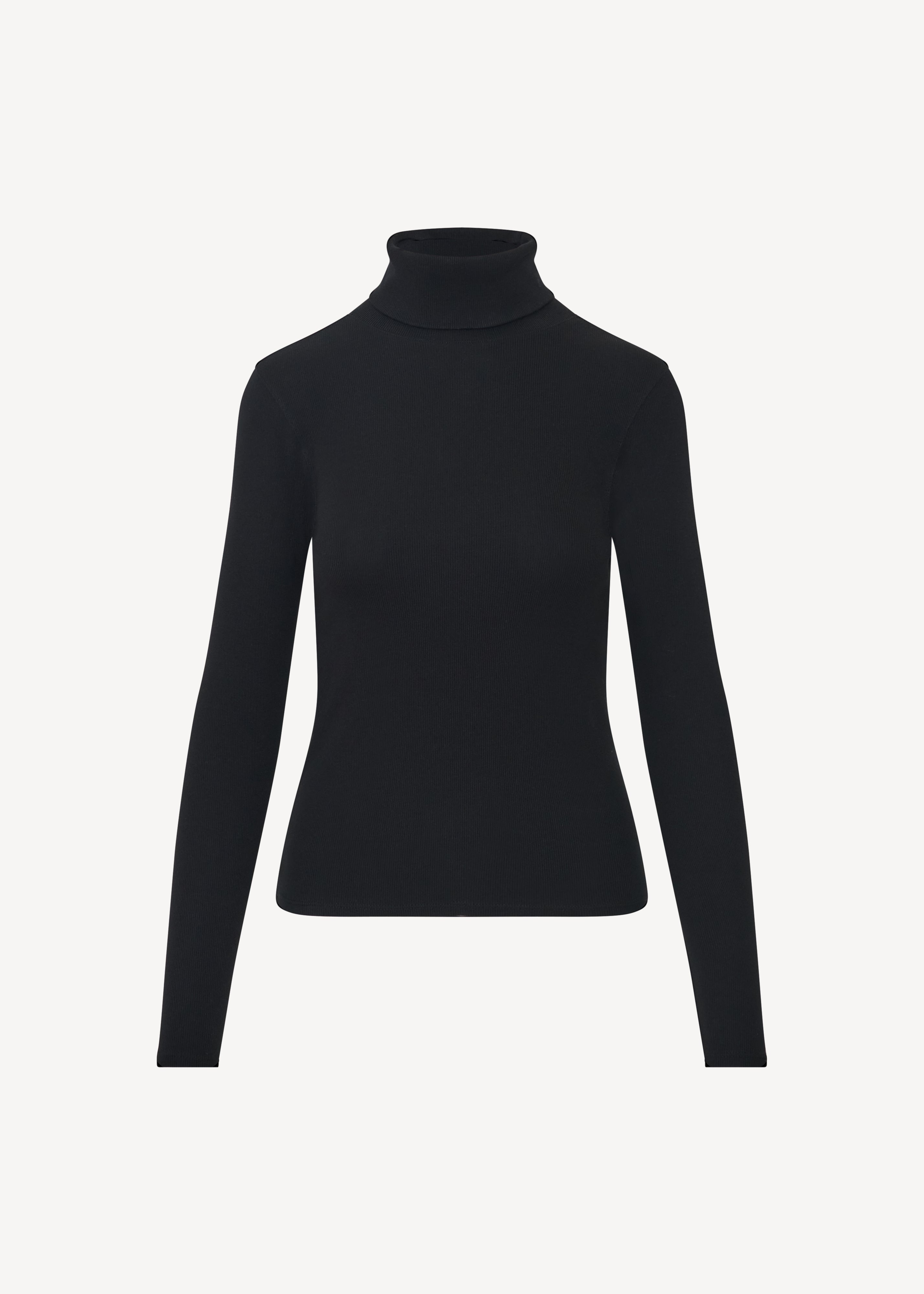 Pima Cotton Stretch Ribbed Turtleneck - PATRICK ASSARAF