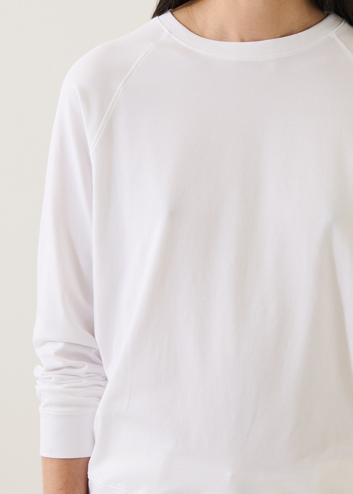 Pima Cotton Stretch Oversized Sweatshirt