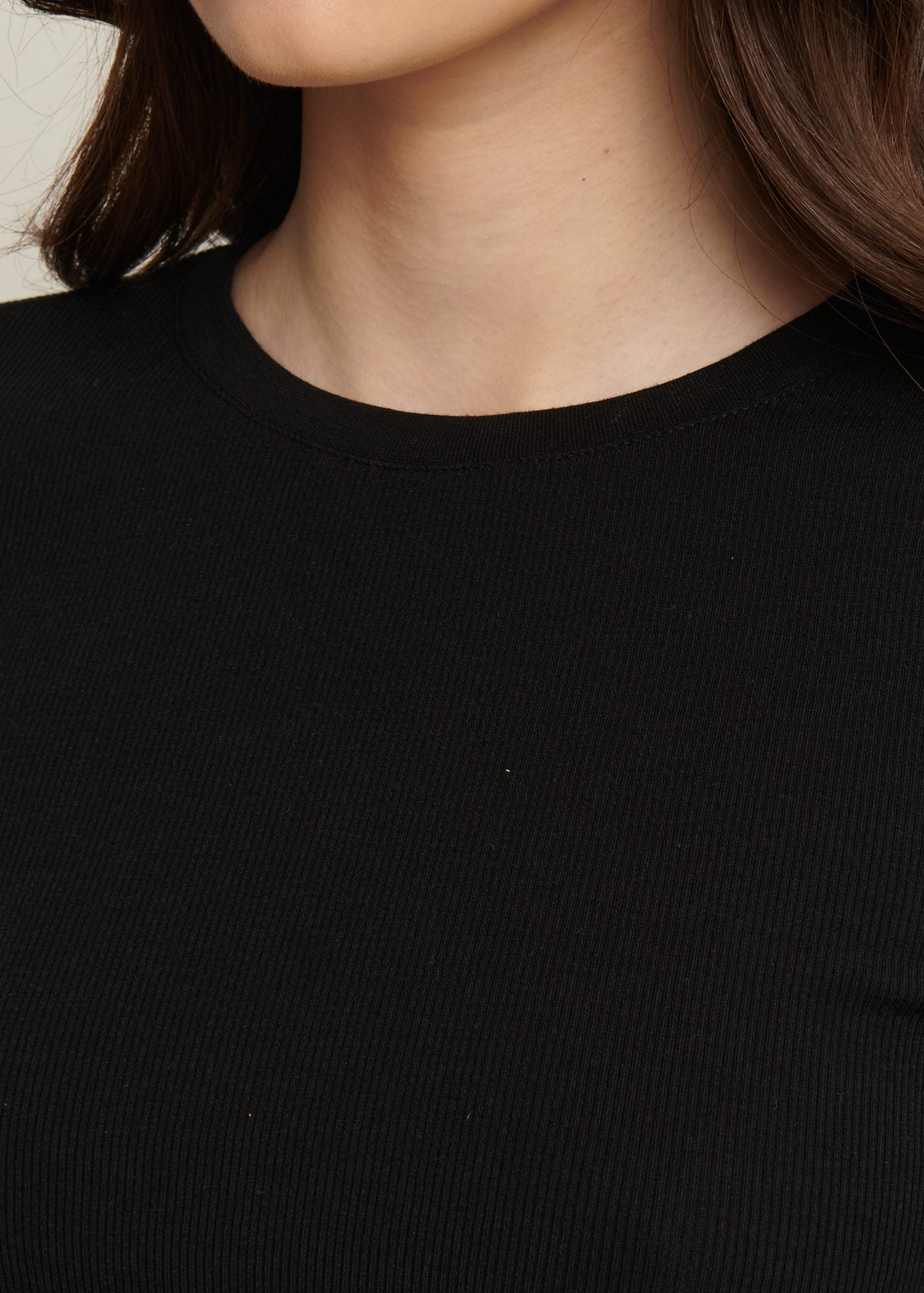 Pima Cotton Stretch Ribbed T-Shirt