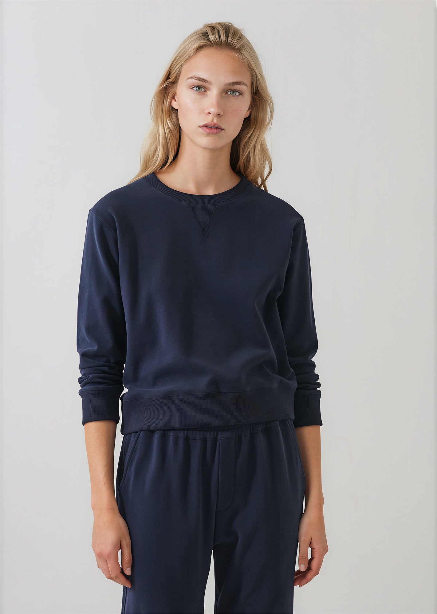 Brushed Pima Cotton Cropped Sweatshirt - PATRICK ASSARAF