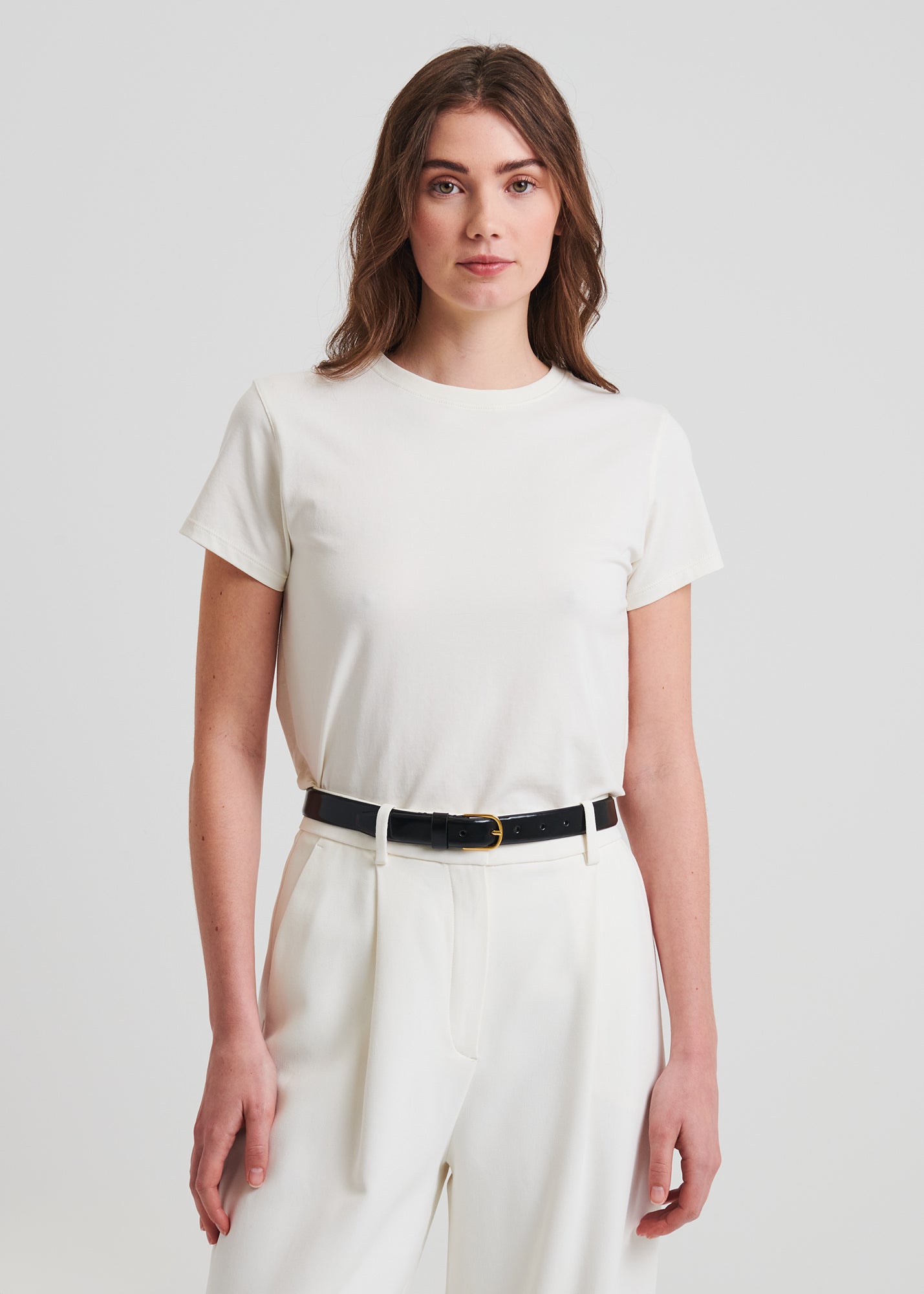 Pima Cotton Stretch Slim T-Shirt - PATRICK ASSARAF