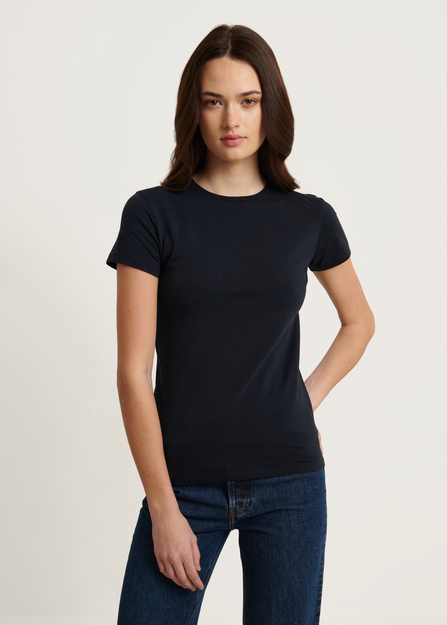 Pima Cotton Stretch Slim T-Shirt - PATRICK ASSARAF