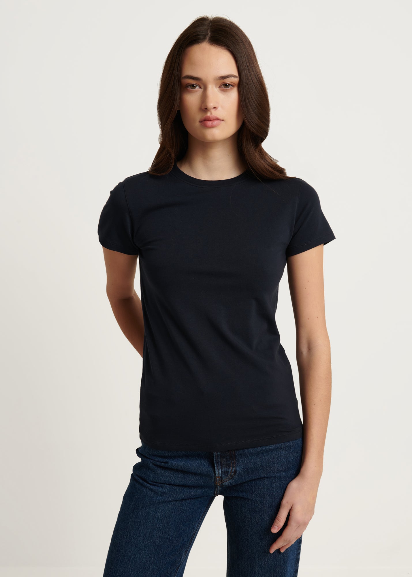 Pima Cotton Stretch Slim T-Shirt - PATRICK ASSARAF