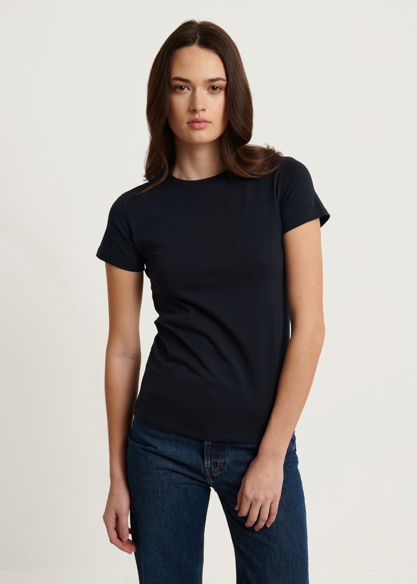 Pima Cotton Stretch Slim T-Shirt - PATRICK ASSARAF