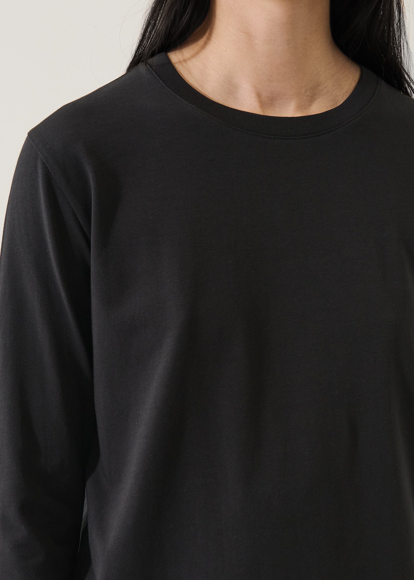 Pima Cotton Stretch Boyfriend Long Sleeve