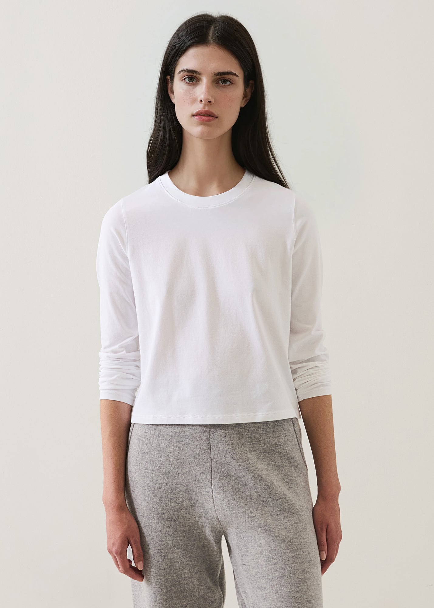 Pima Cotton Stretch Long Sleeve Baby T-Shirt - PATRICK ASSARAF