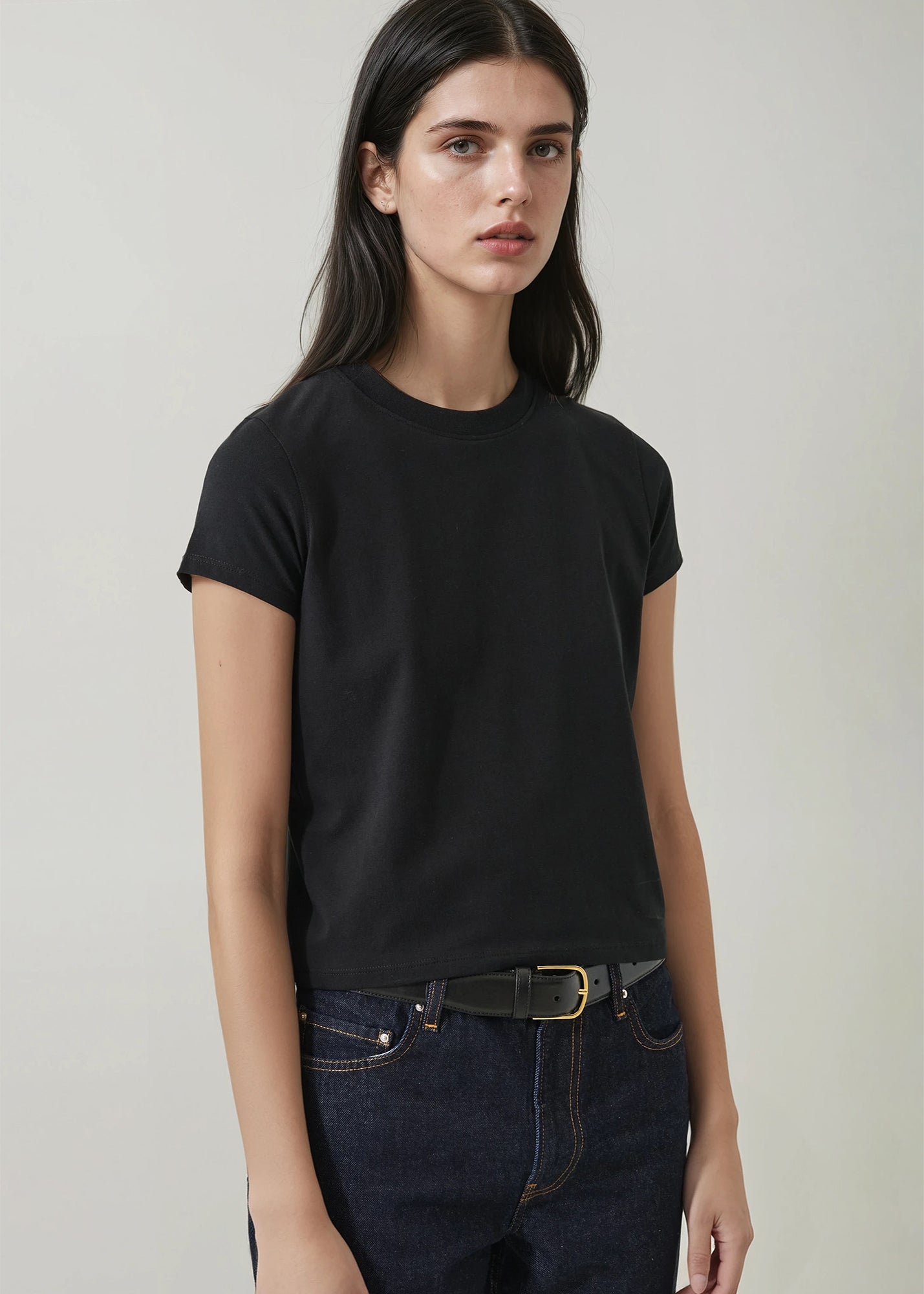 Pima Stretch Short Sleeve Baby Tee