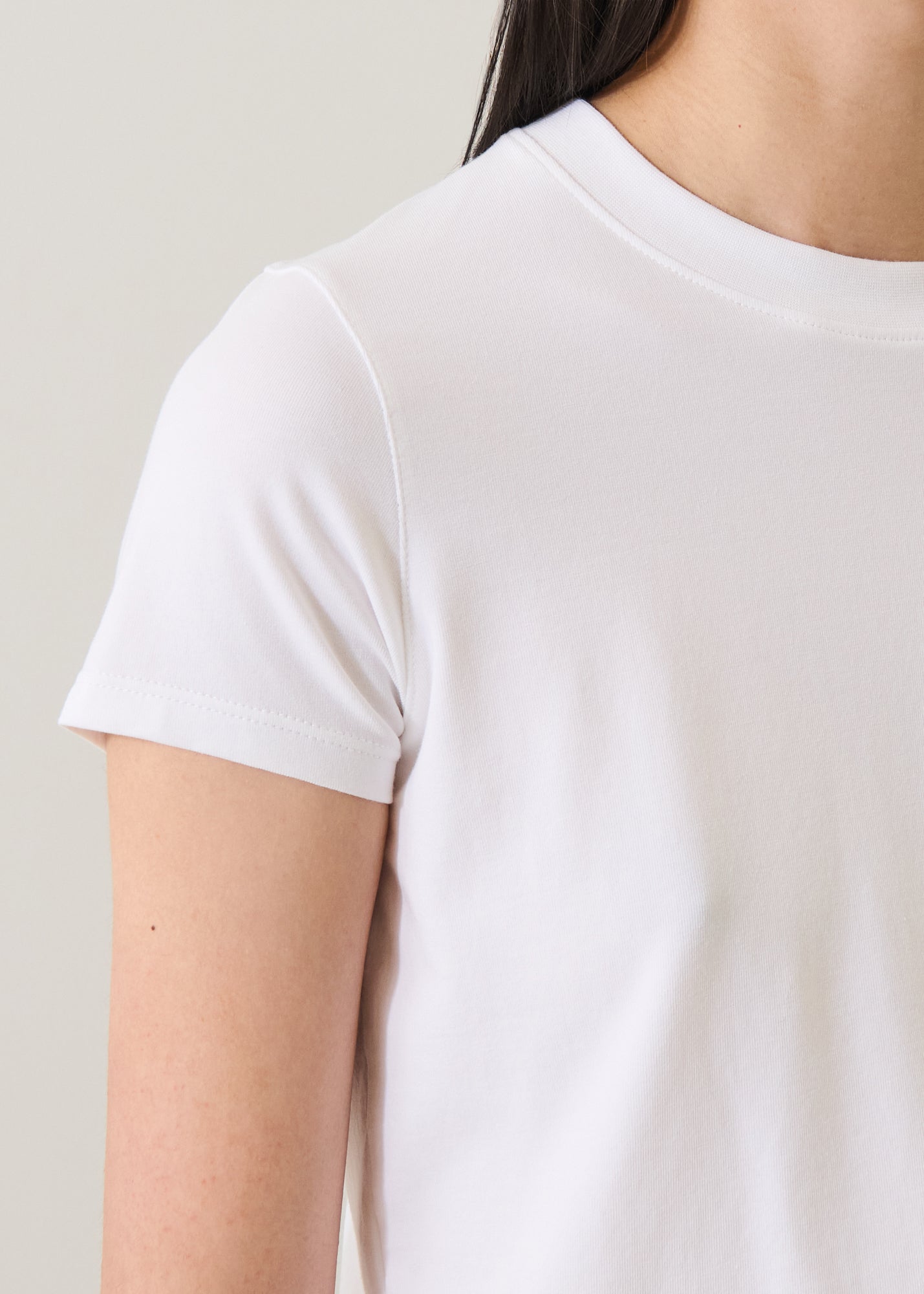 Pima Stretch Short Sleeve Baby Tee - PATRICK ASSARAF