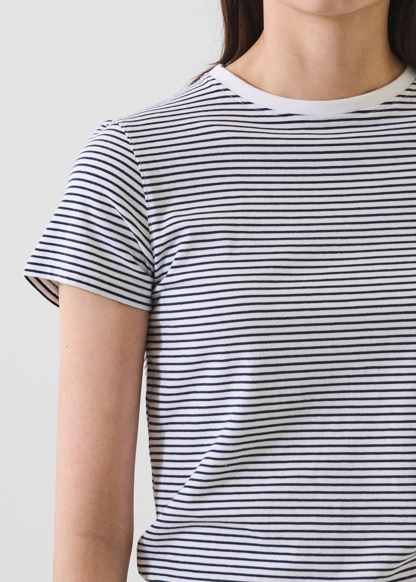 Pima Cotton Stretch Slim Mini
Striped T-Shirt - PATRICK ASSARAF
