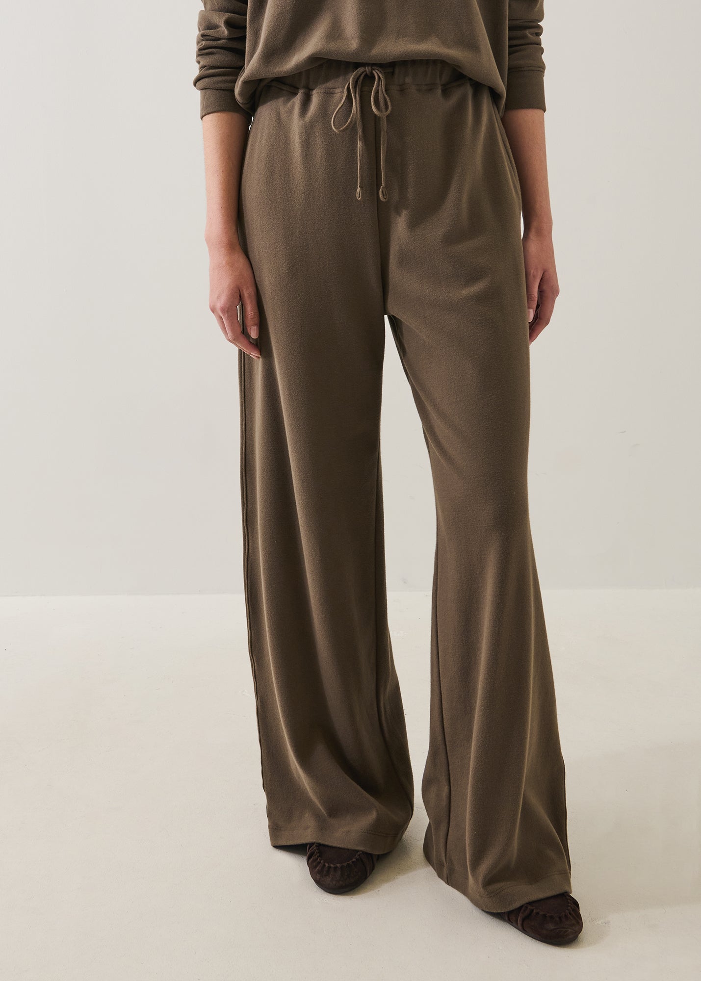 Brushed Pima Cotton Drawstring Jogger