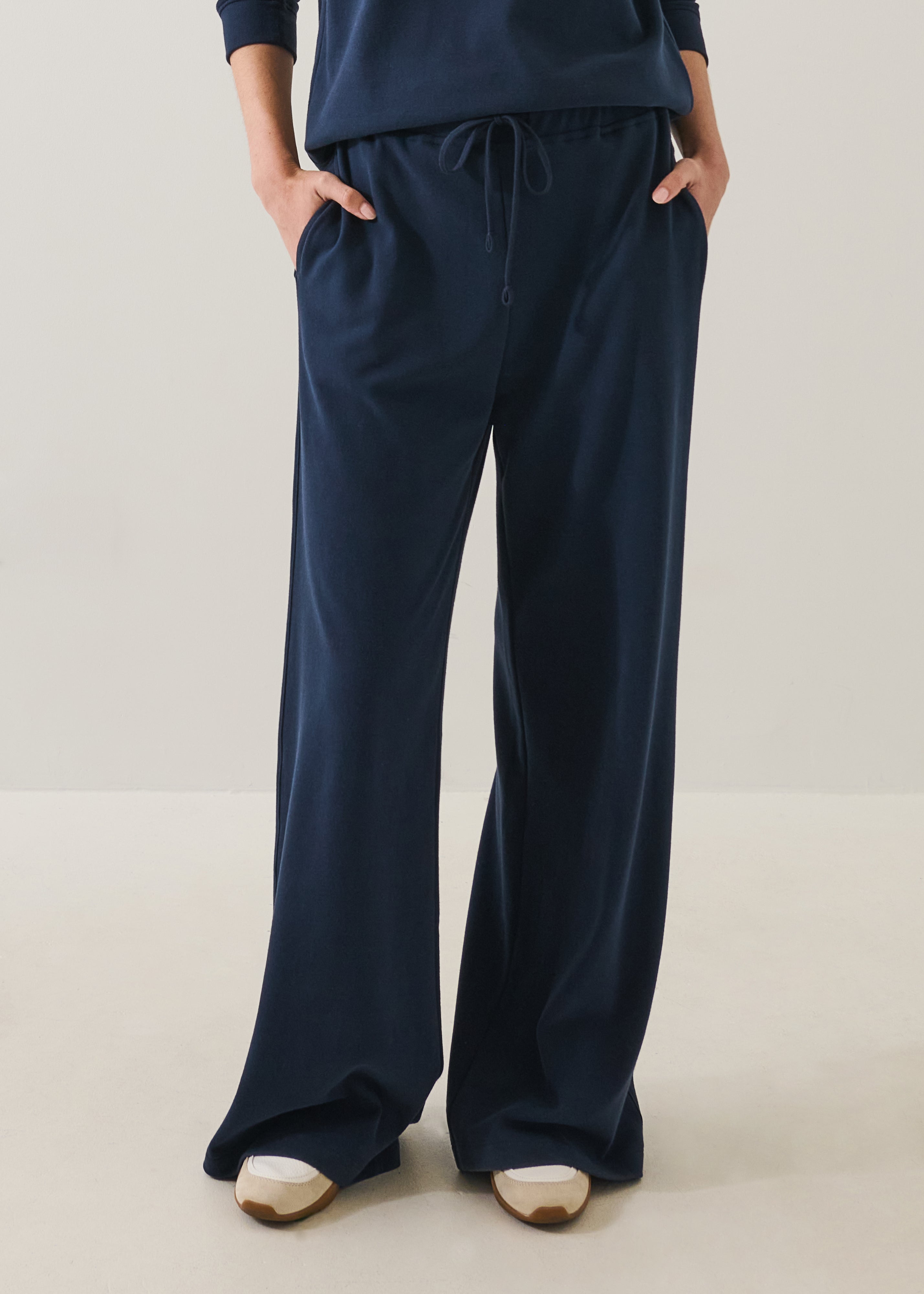 Brushed Pima Cotton Drawstring Jogger