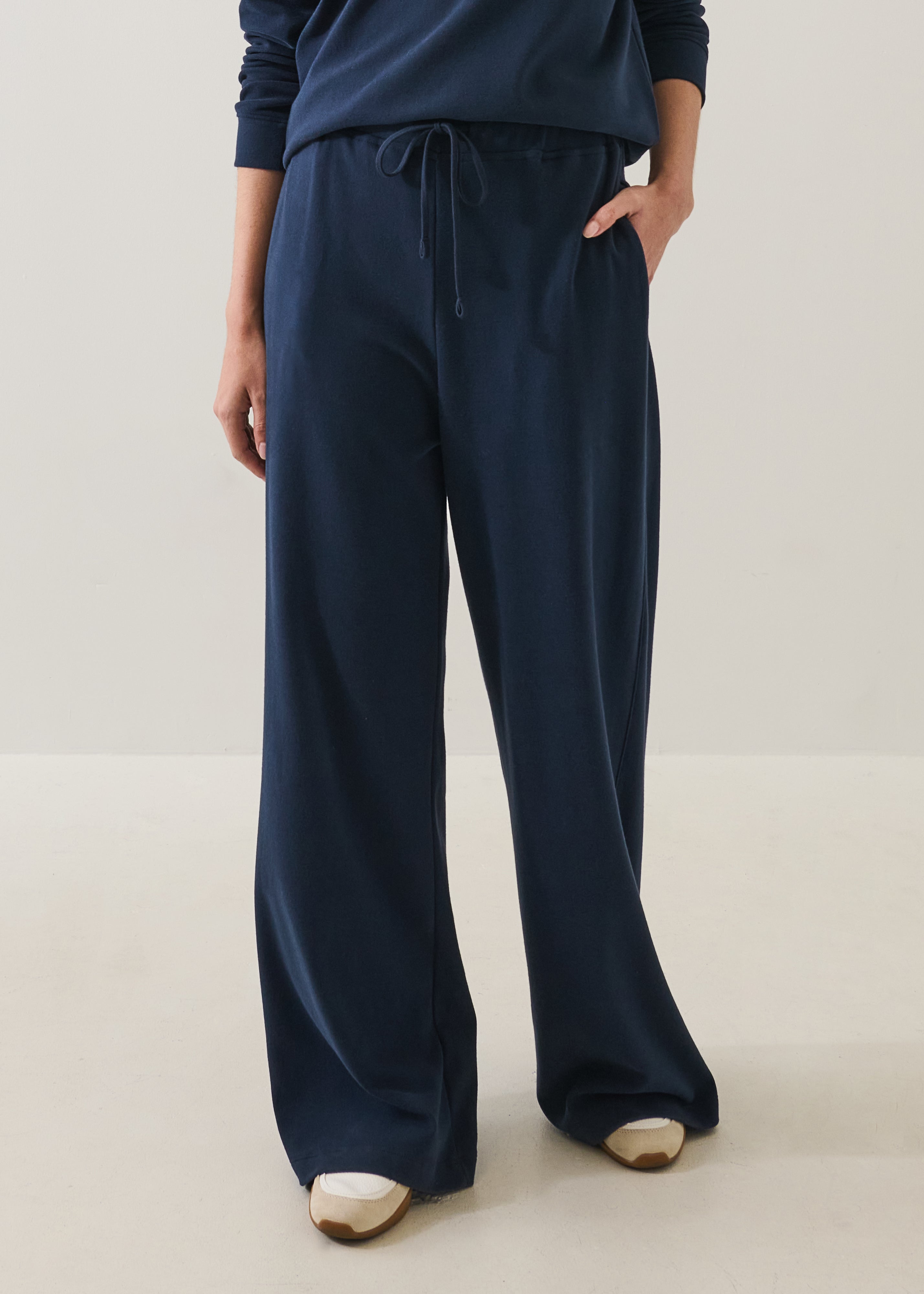 Brushed Pima Cotton Drawstring Jogger