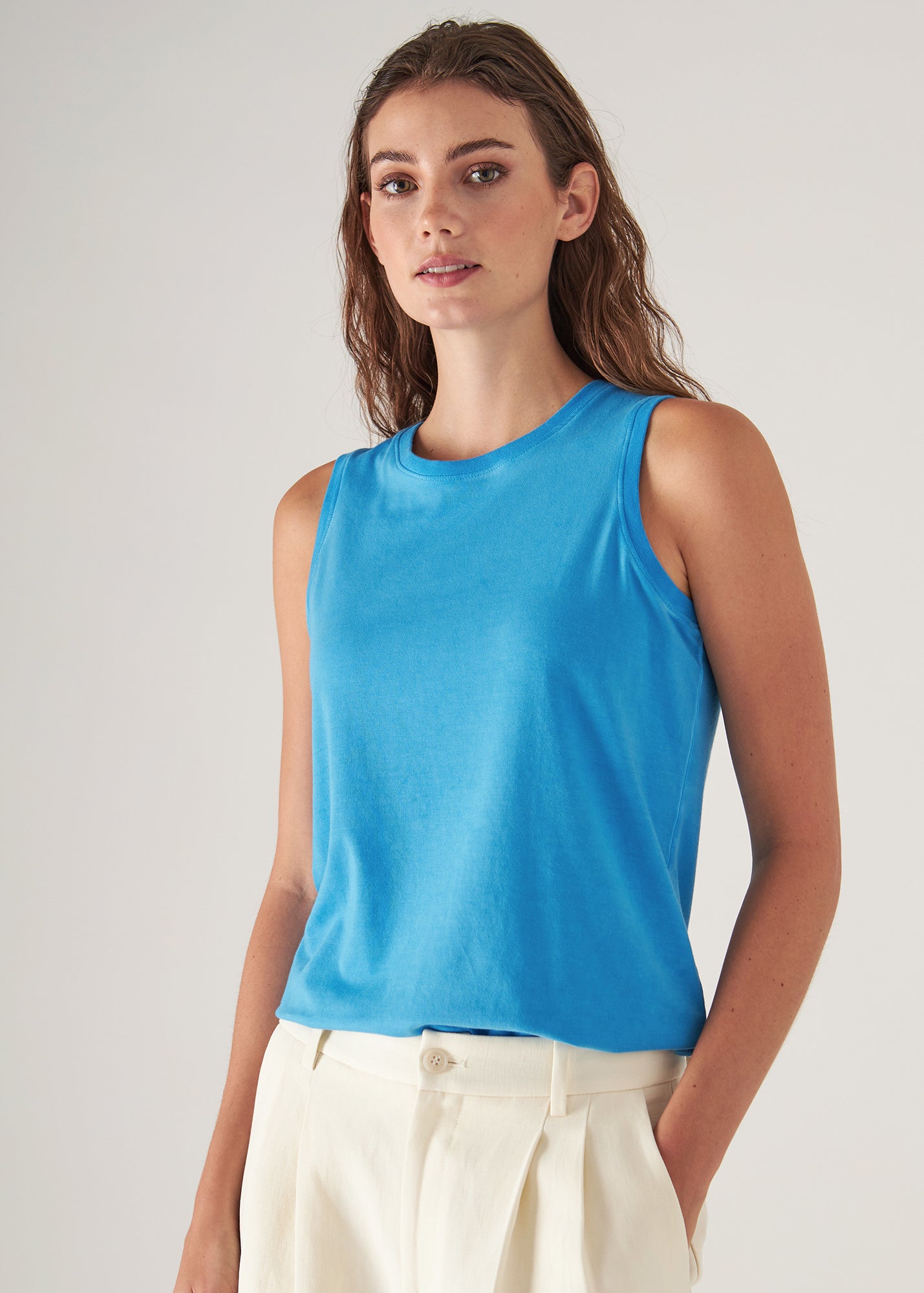 Sublime Reactive Pima Cotton Stretch Boyfriend Tank