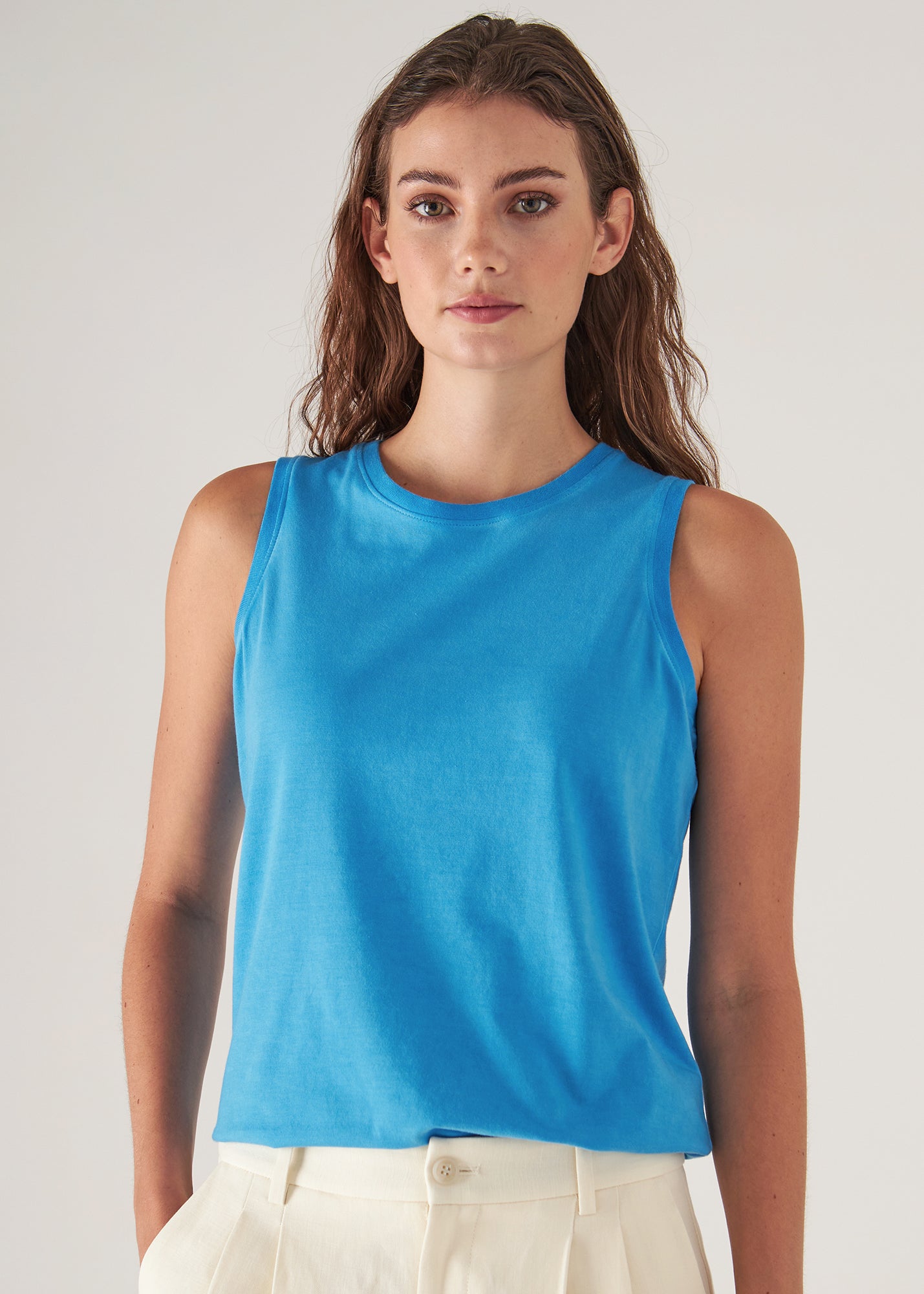 Sublime Reactive Pima Cotton Stretch Boyfriend Tank