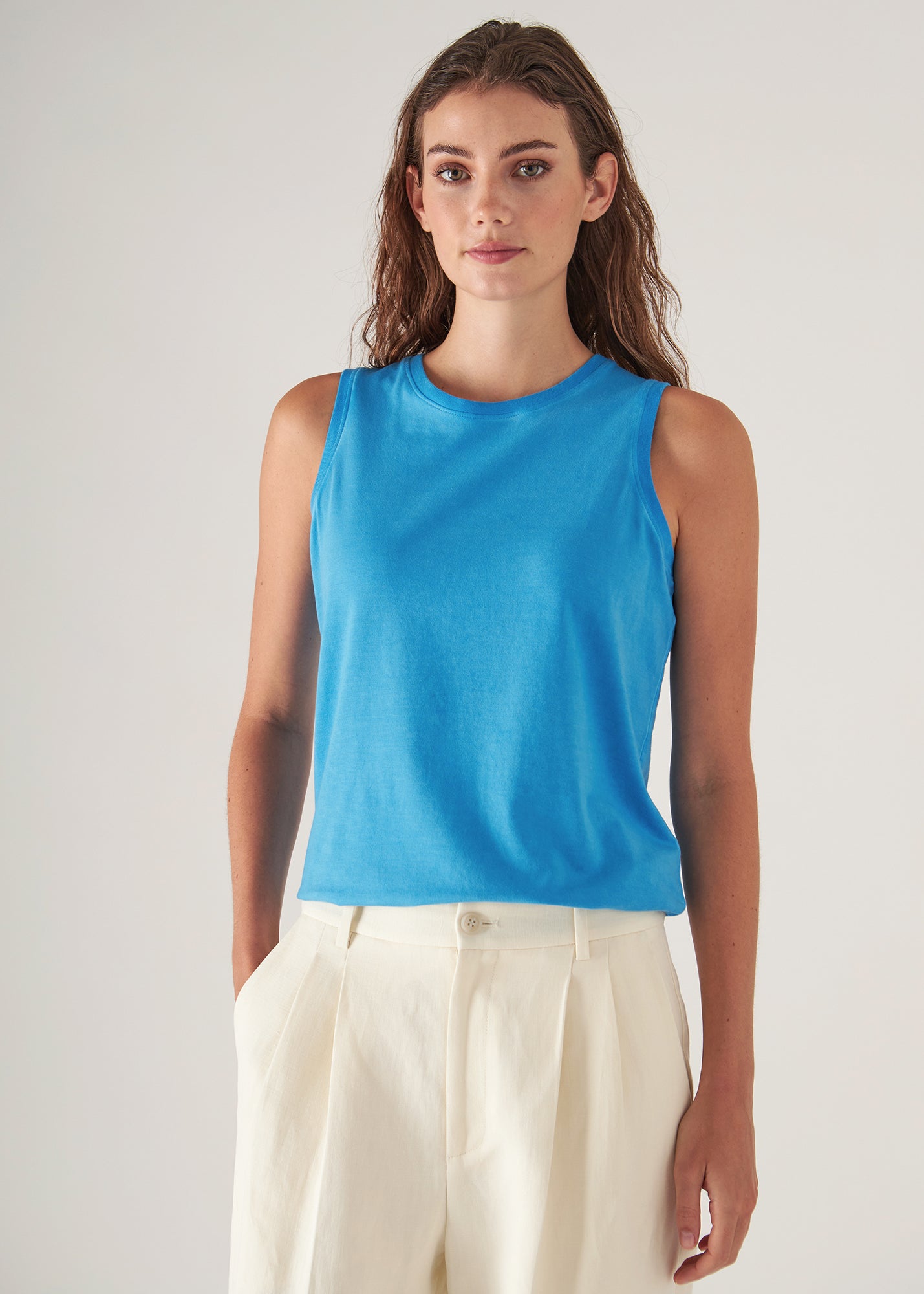 Sublime Reactive Pima Cotton Stretch Boyfriend Tank