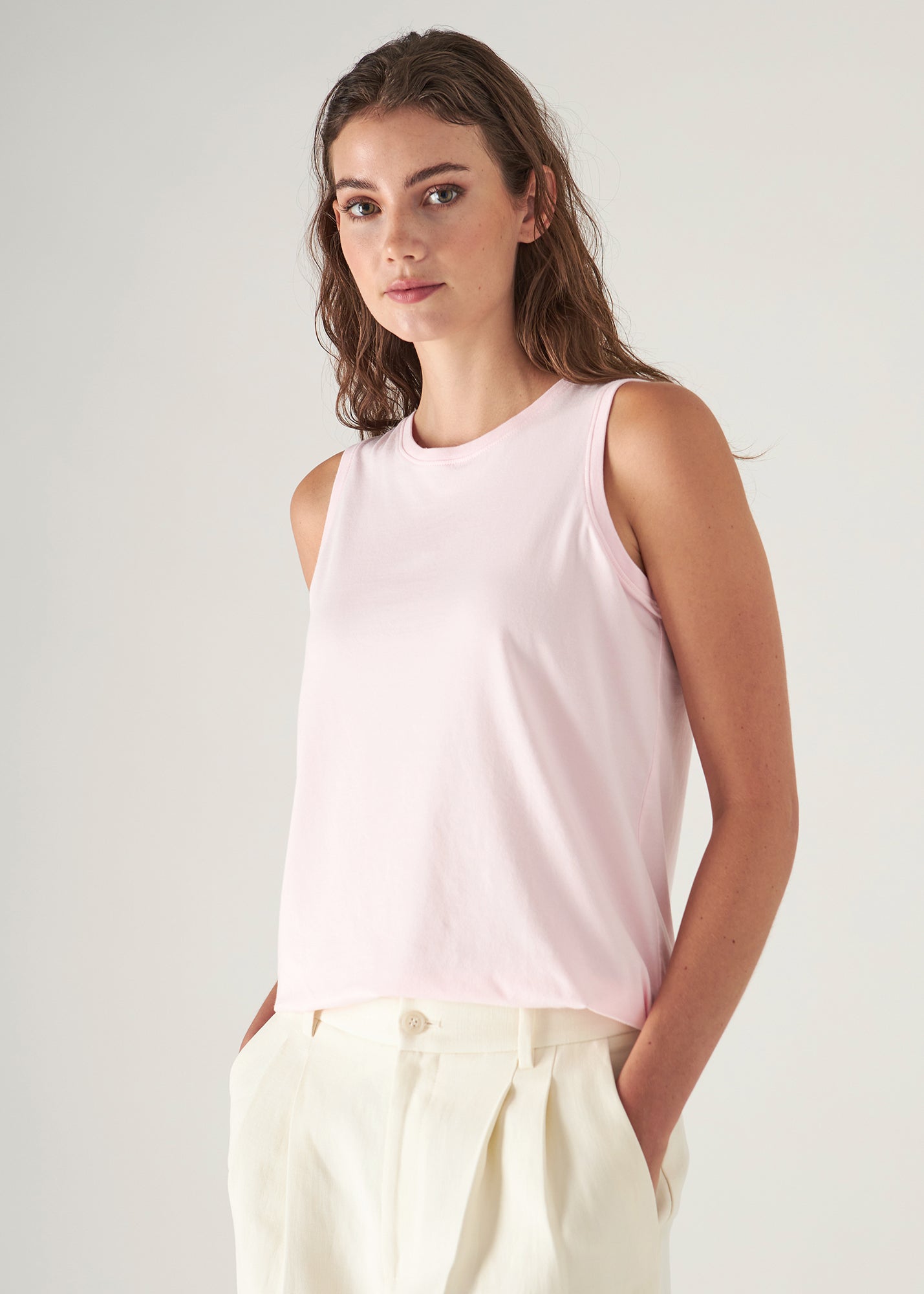 Sublime Reactive Pima Cotton Stretch Boyfriend Tank