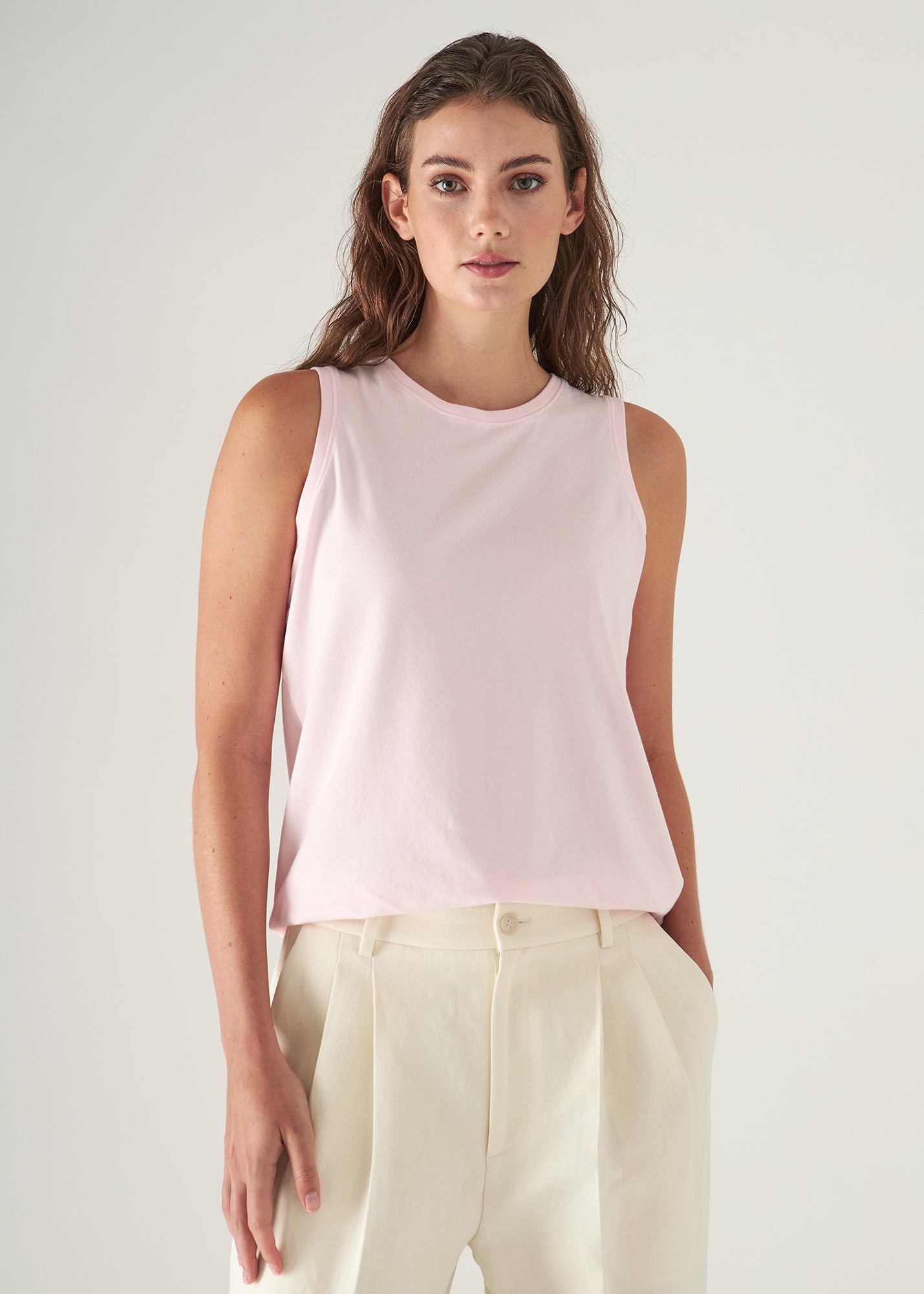 Sublime Reactive Pima Cotton Stretch Boyfriend Tank