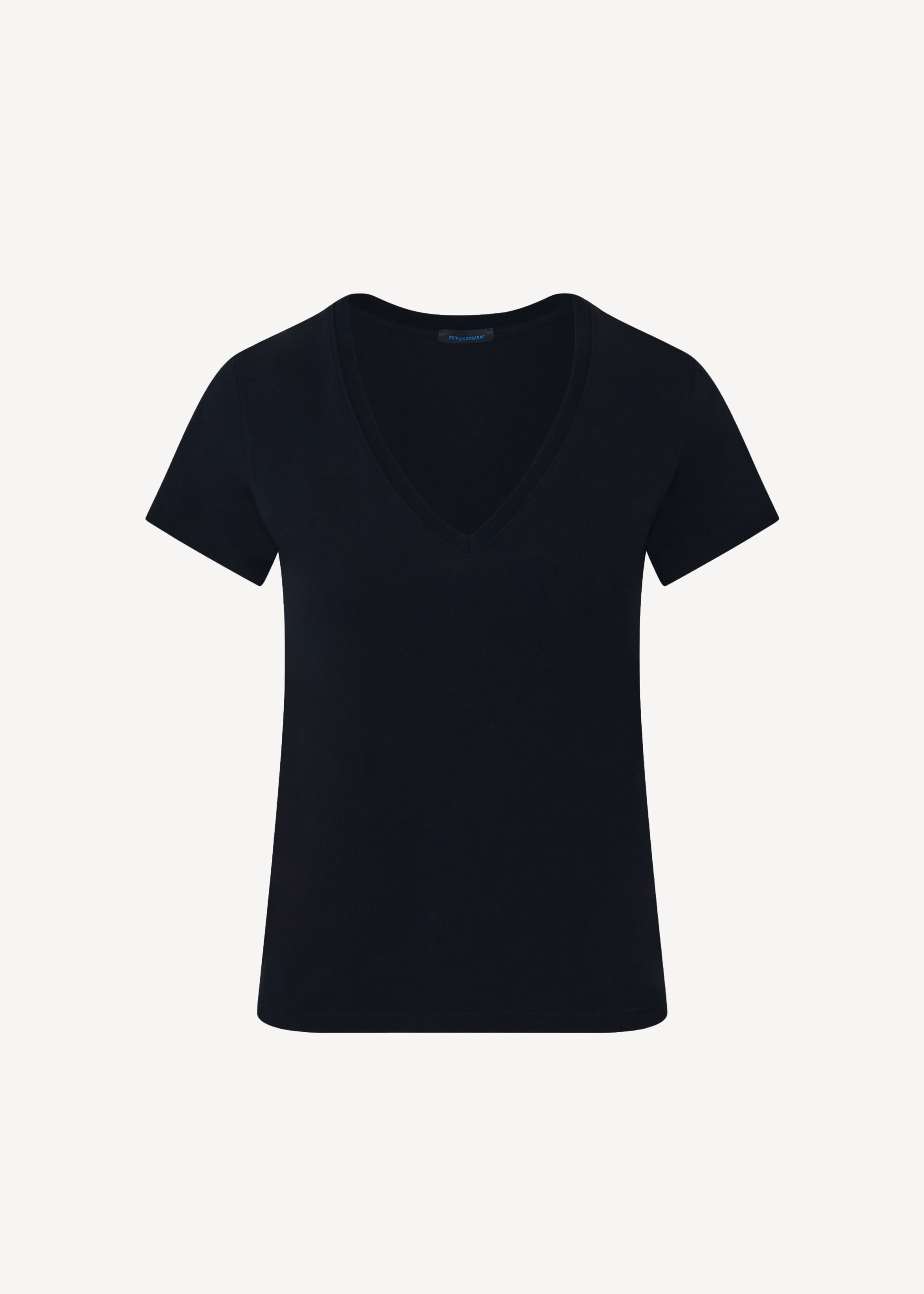 Pima Cotton Stretch Slim V-Neck T-Shirt - PATRICK ASSARAF