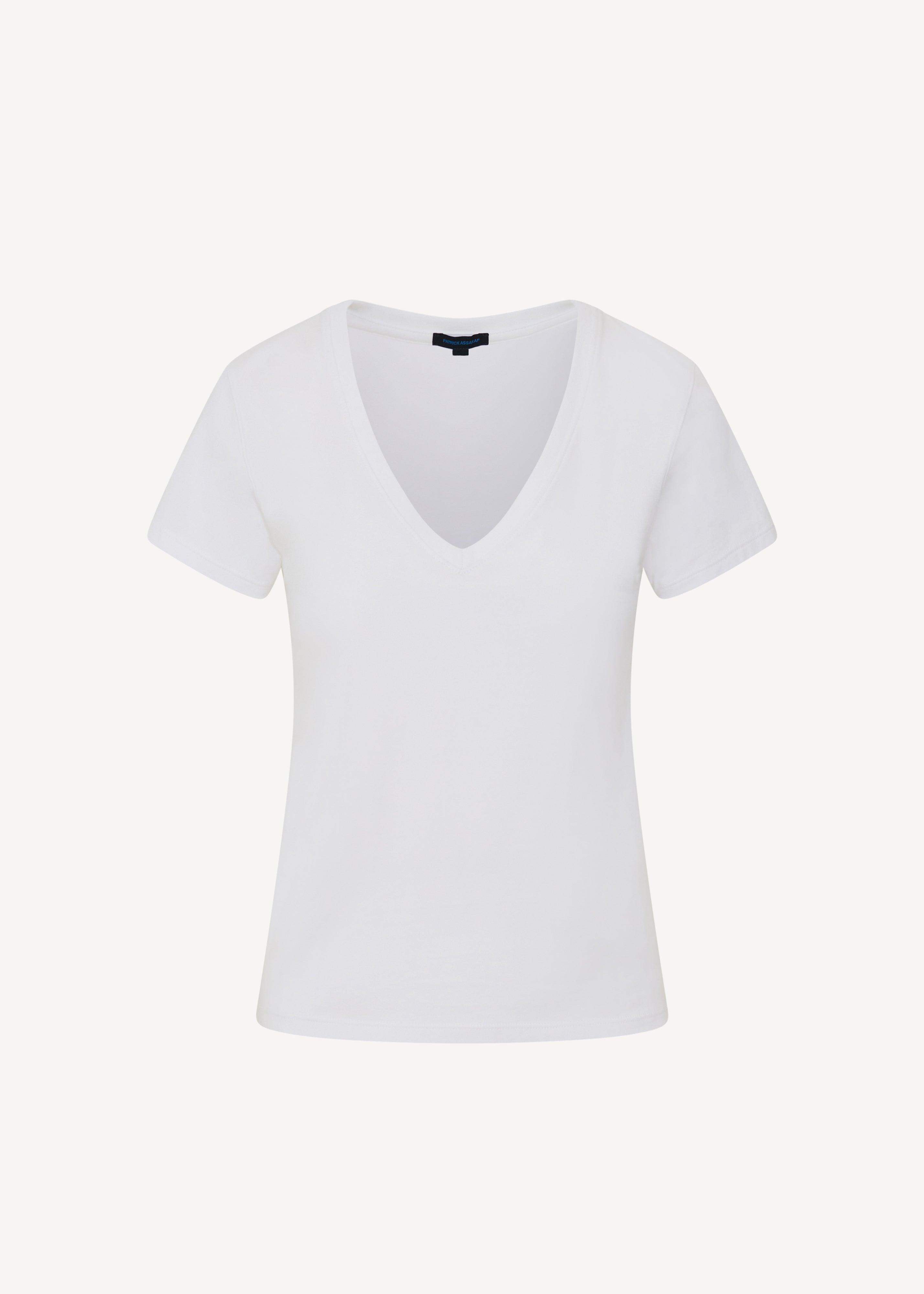 Pima Cotton Stretch Slim V-Neck T-Shirt - PATRICK ASSARAF