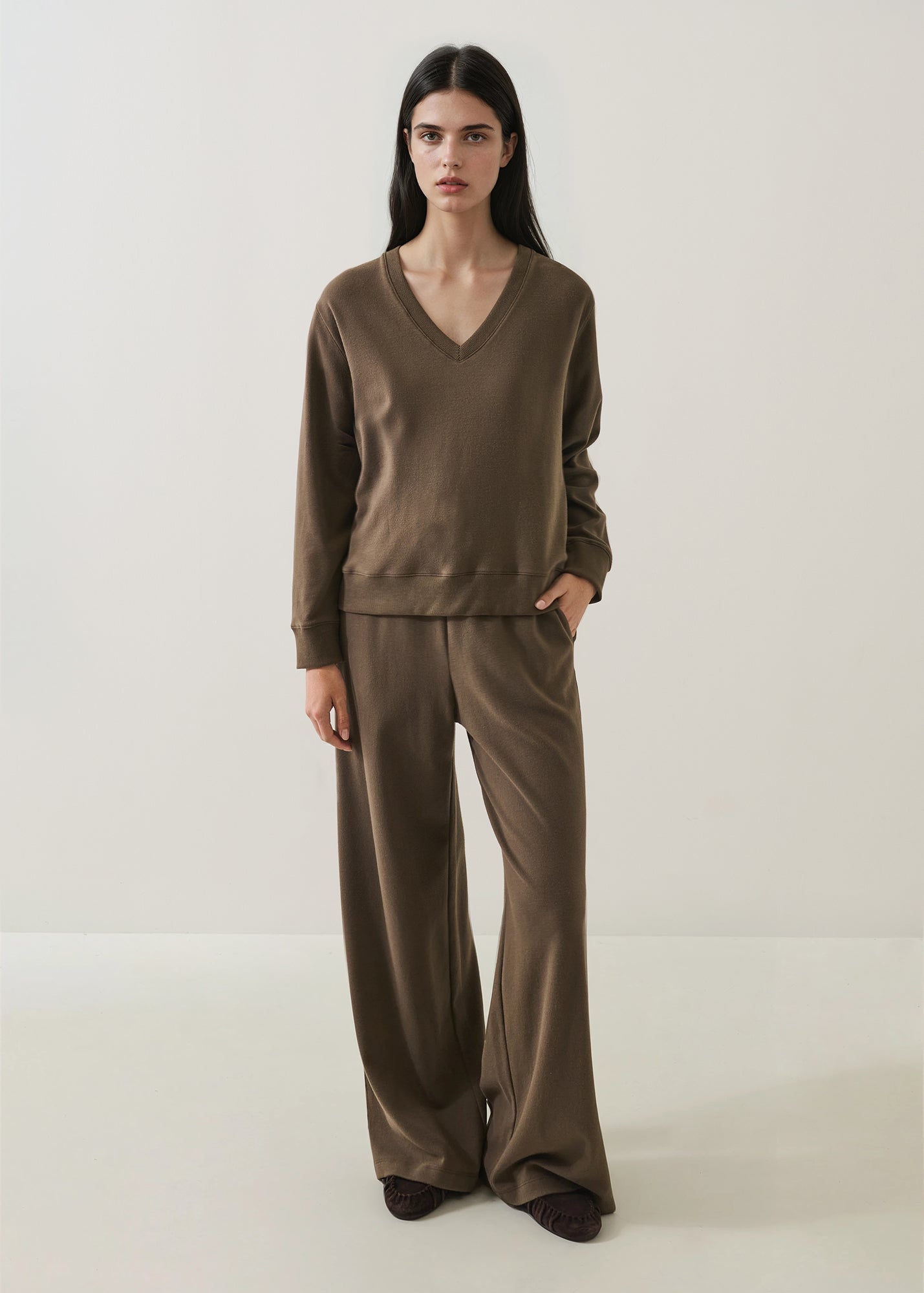 Brushed Pima Cotton Drawstring Jogger