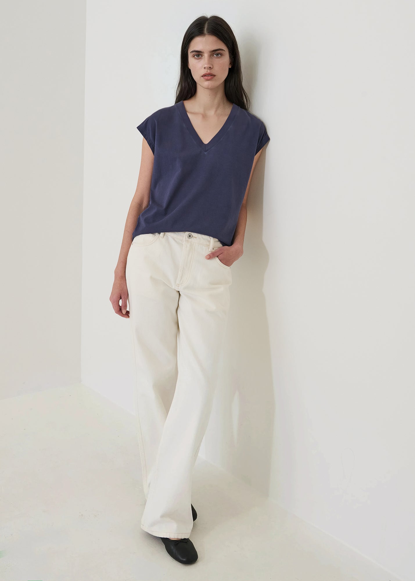 Sublime Reactive Pima Cotton Stretch
Dolman V-Neck - PATRICK ASSARAF