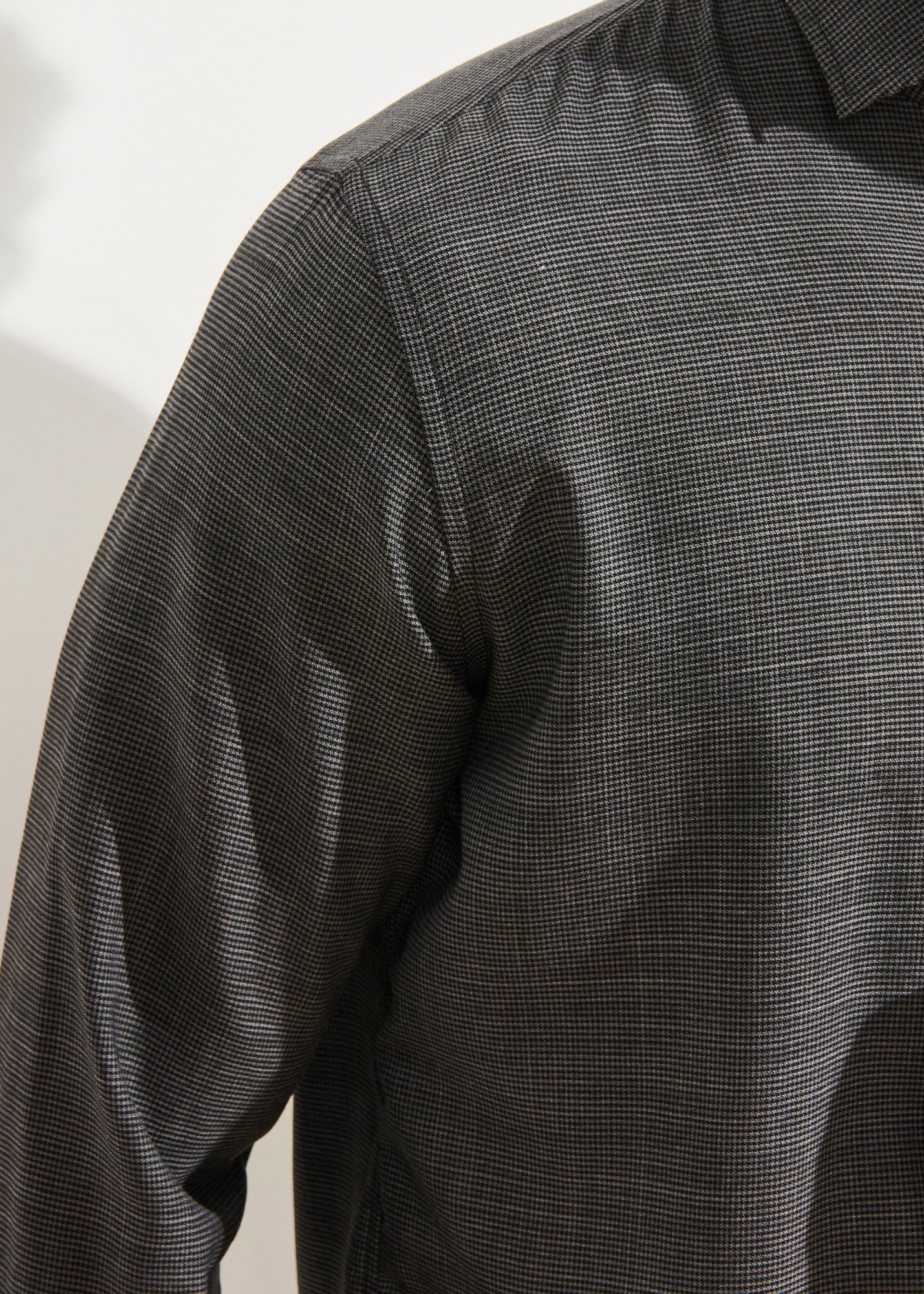 WOOL HOUNDSTOOTH SHIRT | PATRICK ASSARAF.