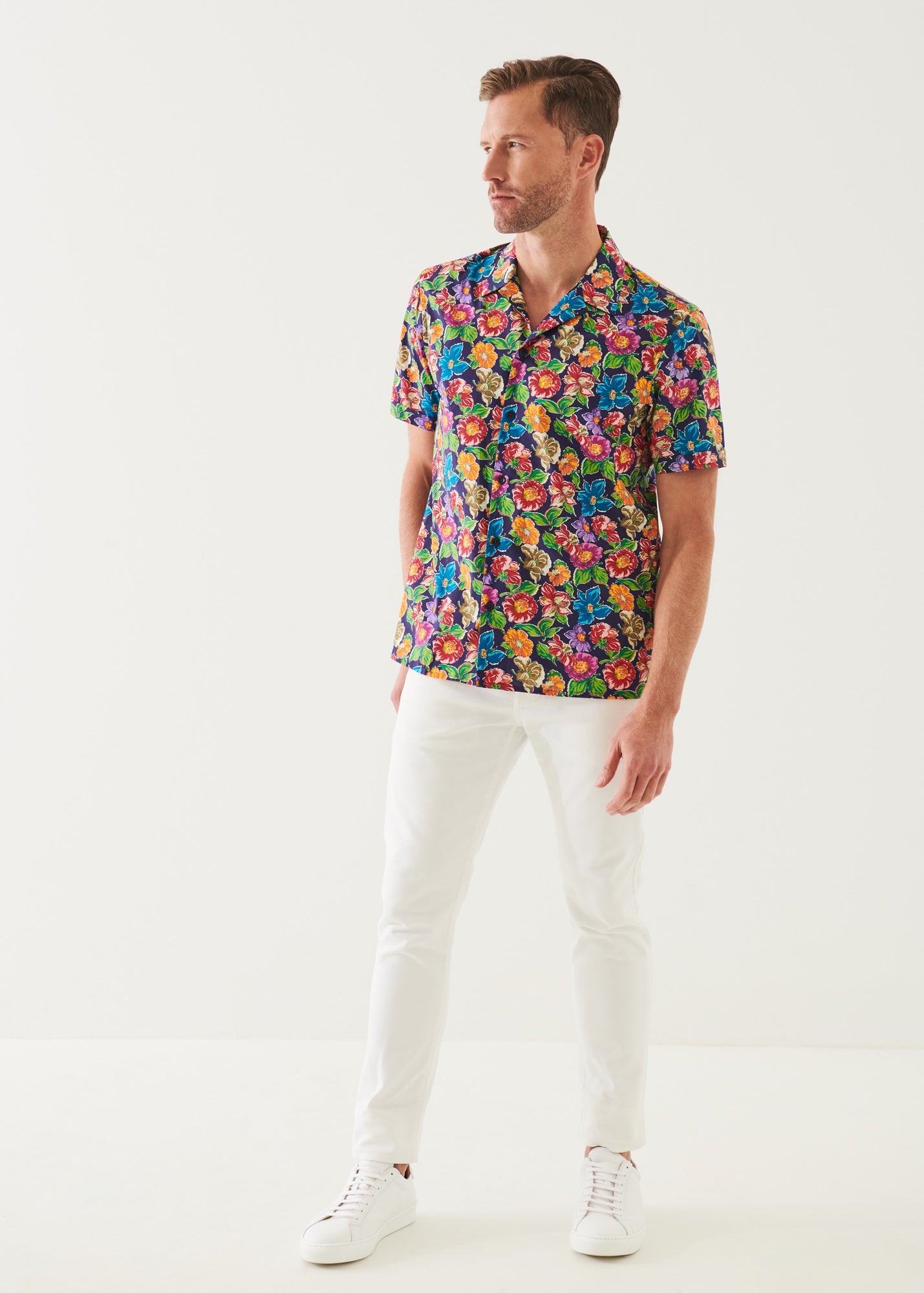 TROPICAL CAMP COLLAR SHIRT | PATRICK ASSARAF.