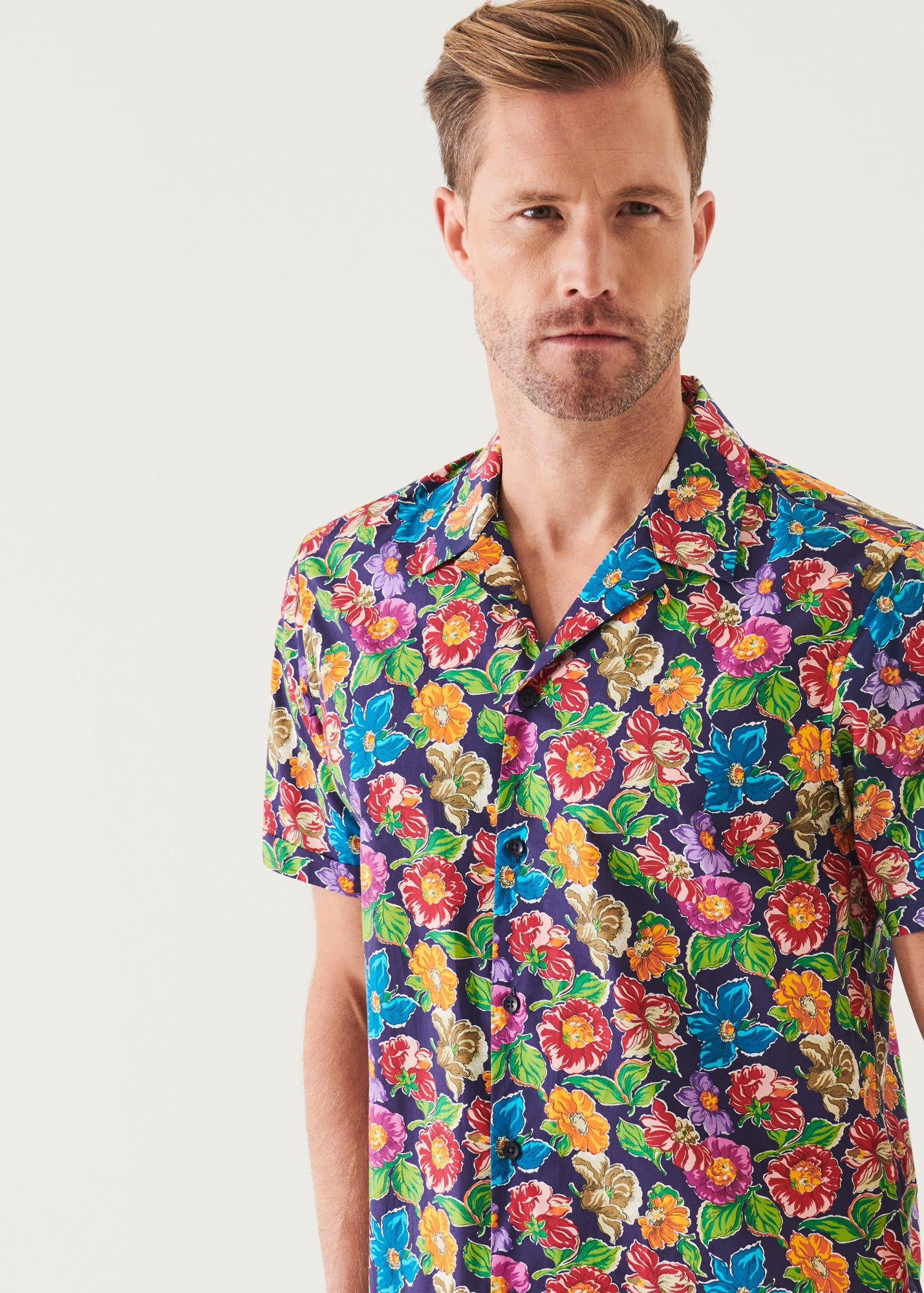 TROPICAL CAMP COLLAR SHIRT | PATRICK ASSARAF.