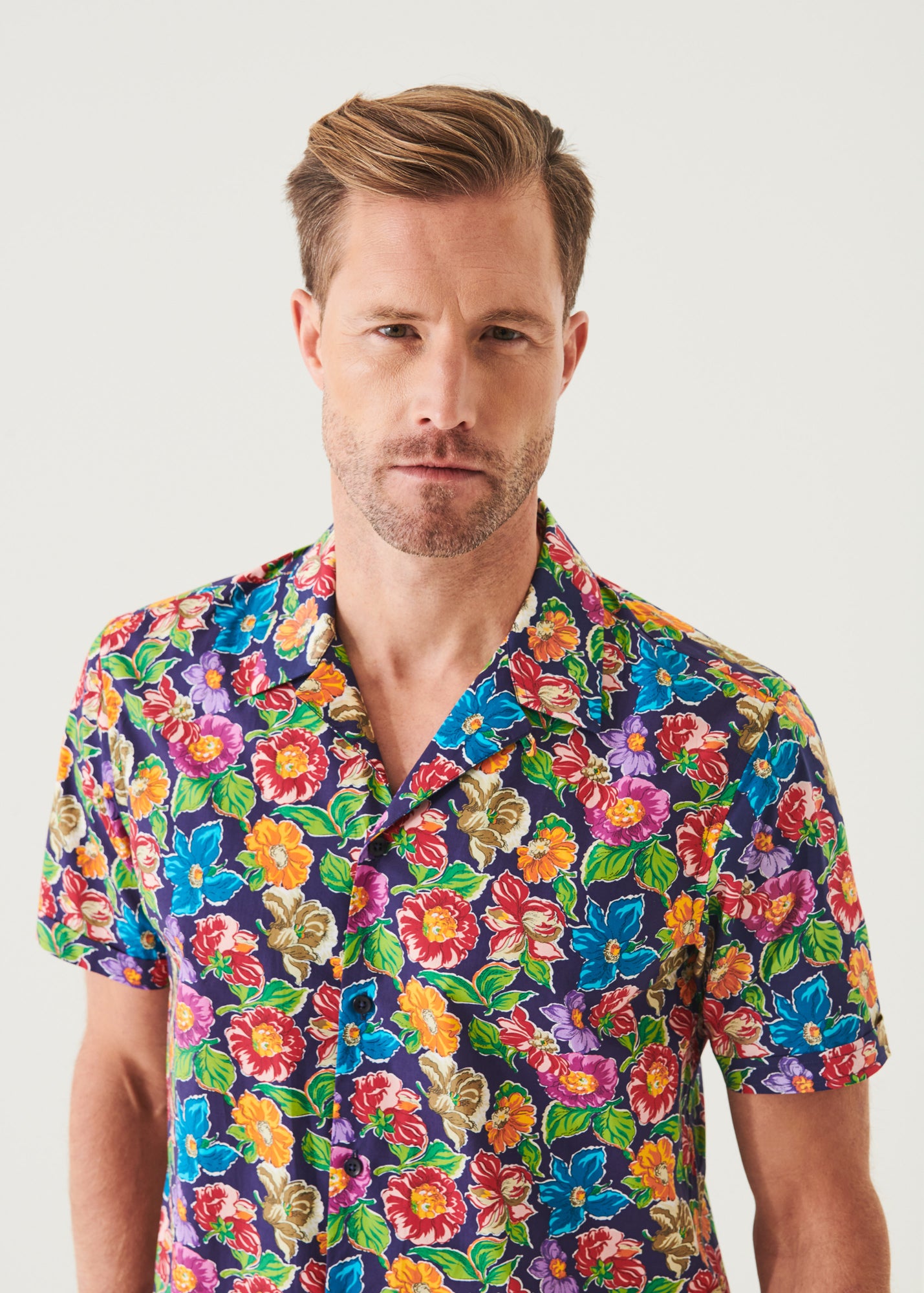 TROPICAL CAMP COLLAR SHIRT | PATRICK ASSARAF.