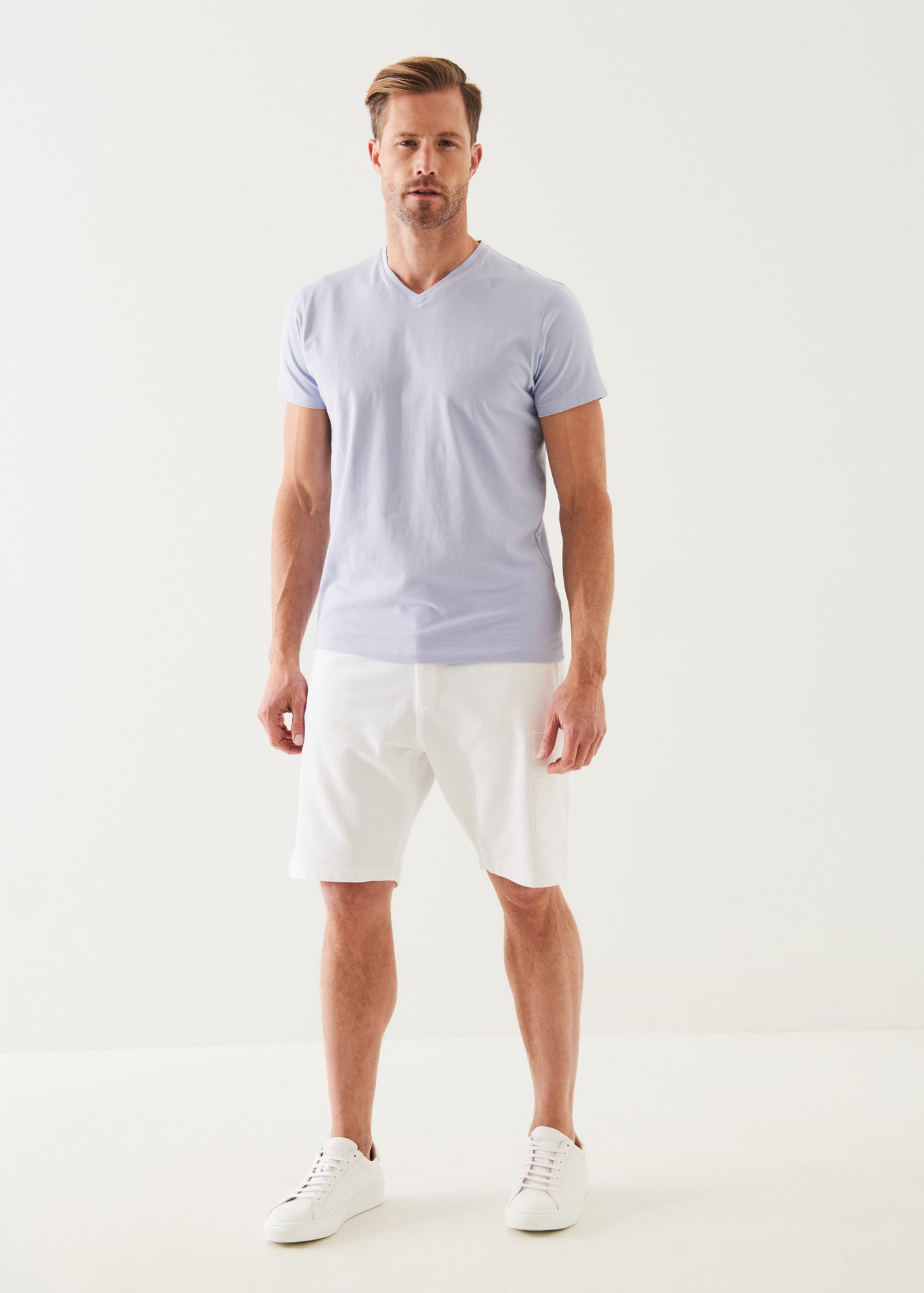 PIMA COTTON FRENCH TERRY CARGO SHORT | PATRICK ASSARAF.