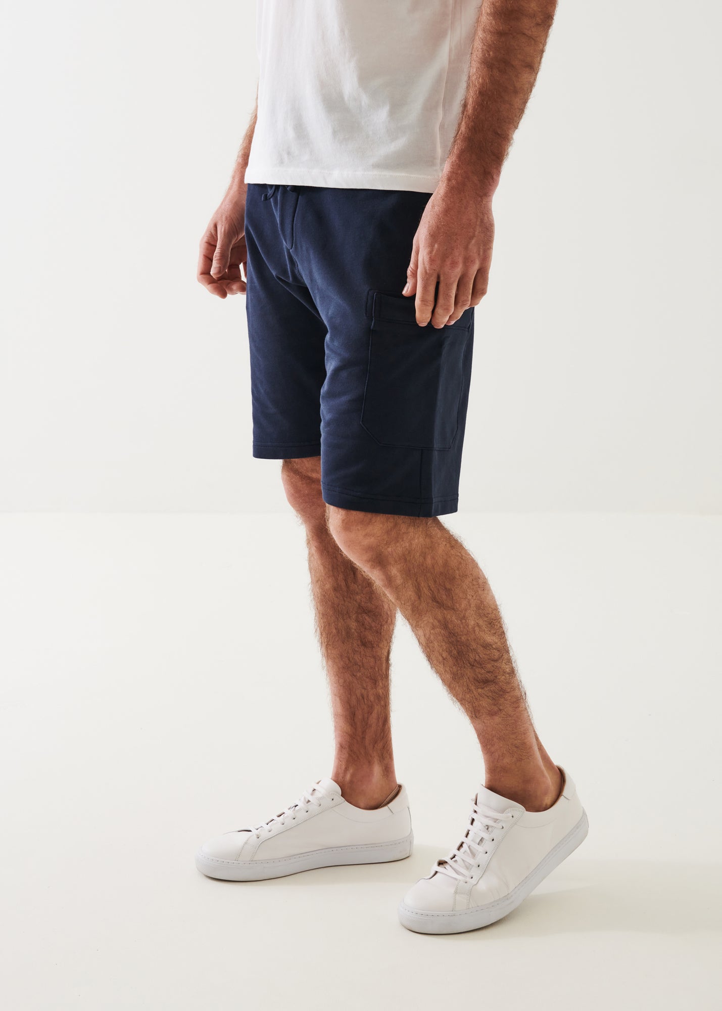 PIMA COTTON FRENCH TERRY CARGO SHORT | PATRICK ASSARAF.