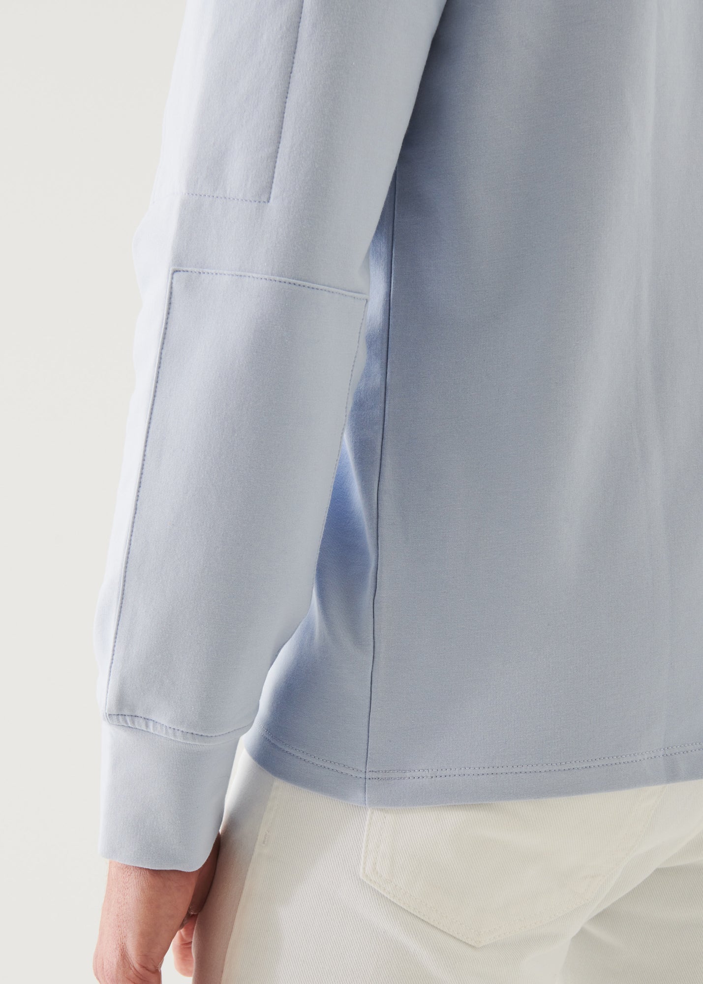 PIMA COTTON FRENCH TERRY QUARTER ZIP | PATRICK ASSARAF.