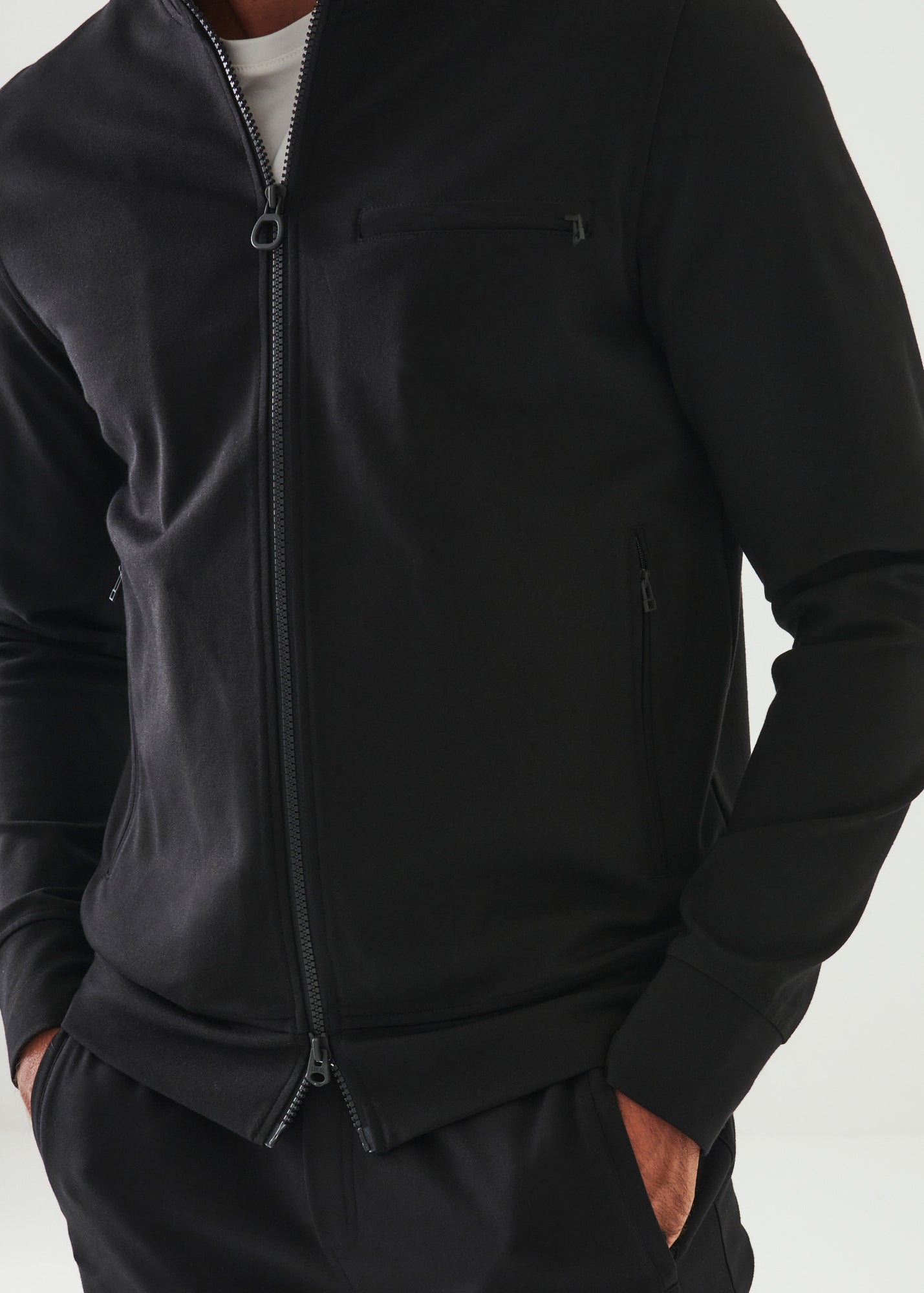 ACTIVE FULL ZIP TRACK JACKET | PATRICK ASSARAF.