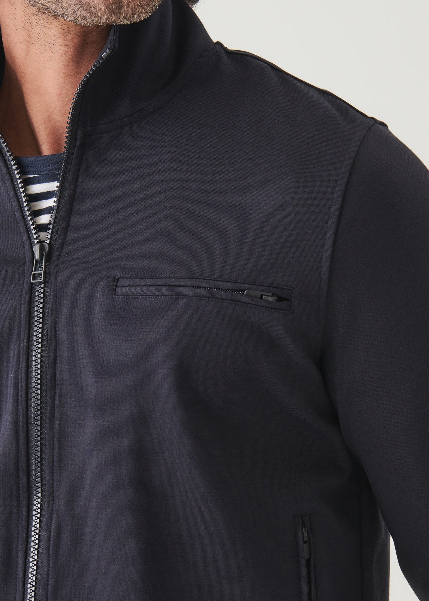 ACTIVE FULL ZIP TRACK JACKET | PATRICK ASSARAF.