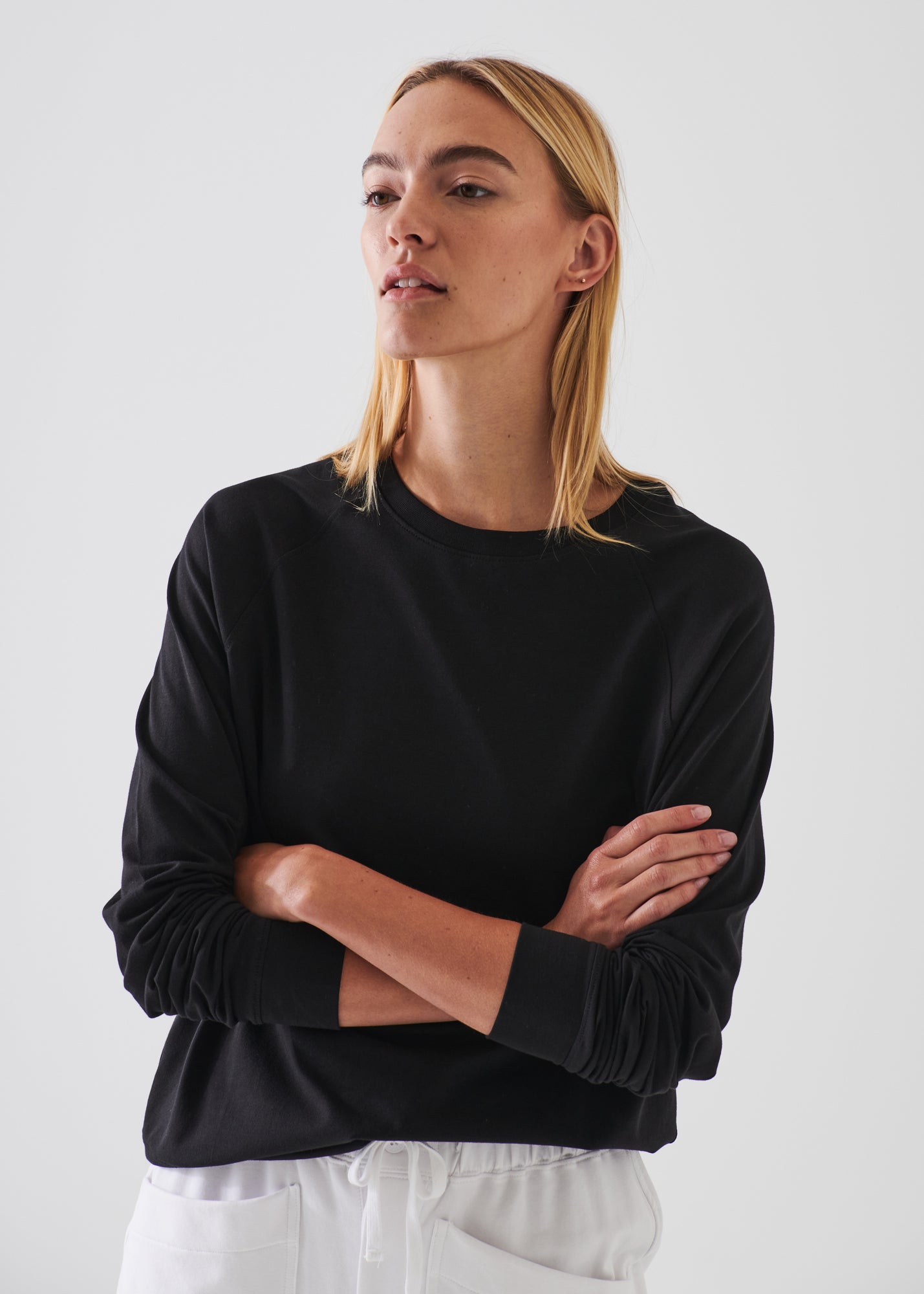 PIMA COTTON STRETCH OVERSIZED SWEATSHIRT | PATRICK ASSARAF.