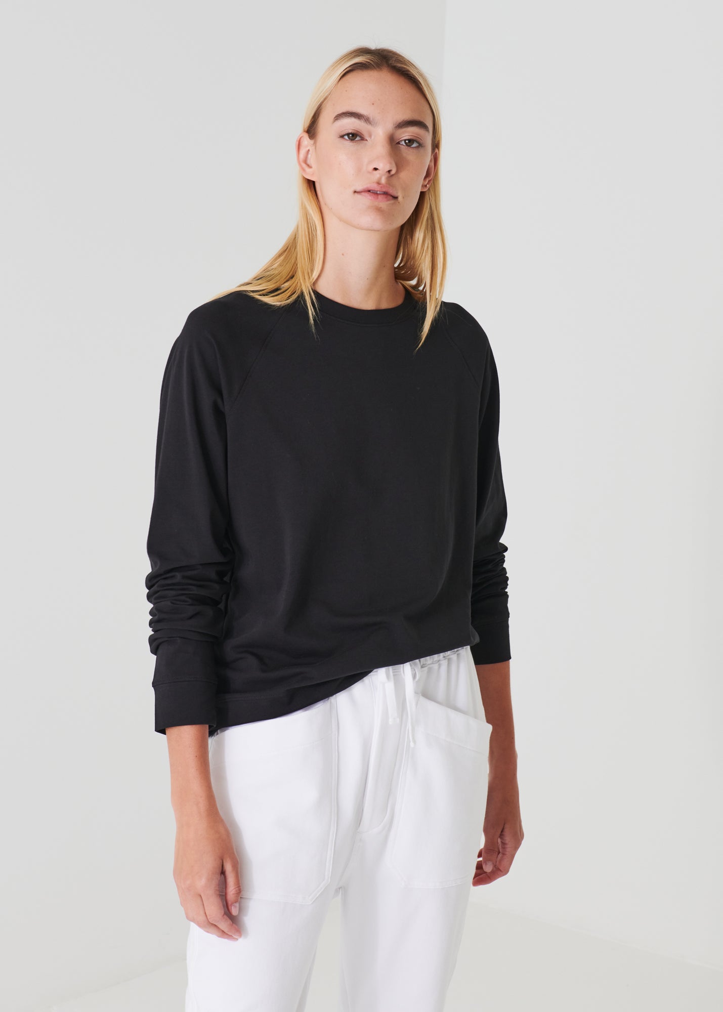 PIMA COTTON STRETCH OVERSIZED SWEATSHIRT | PATRICK ASSARAF.