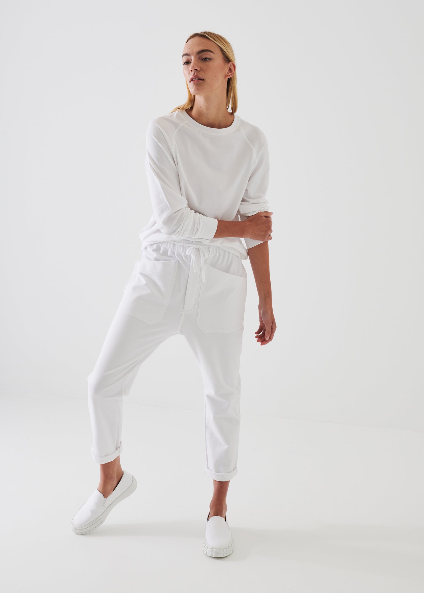 PIMA COTTON STRETCH OVERSIZED SWEATSHIRT | PATRICK ASSARAF.