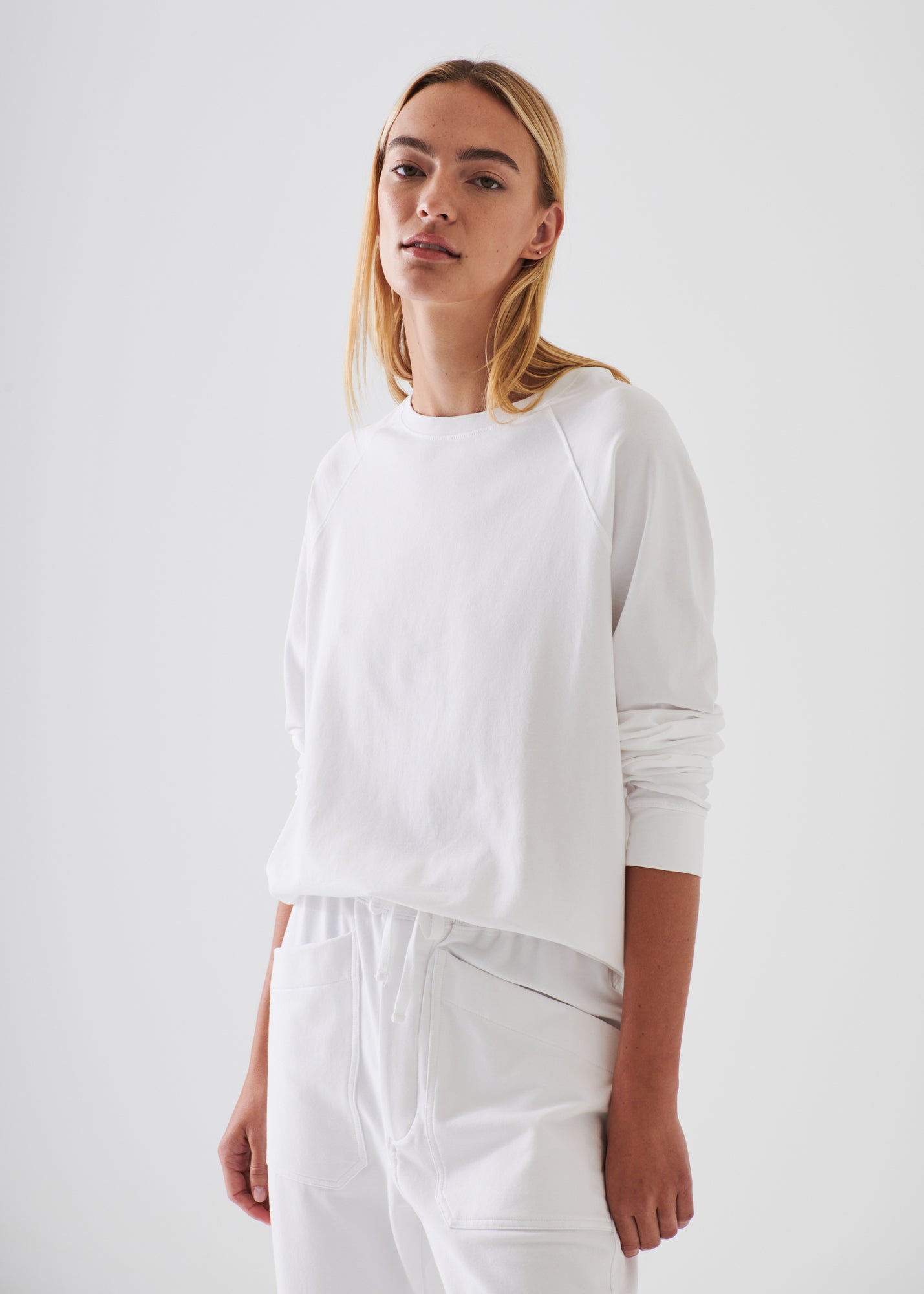 PIMA COTTON STRETCH OVERSIZED SWEATSHIRT | PATRICK ASSARAF.