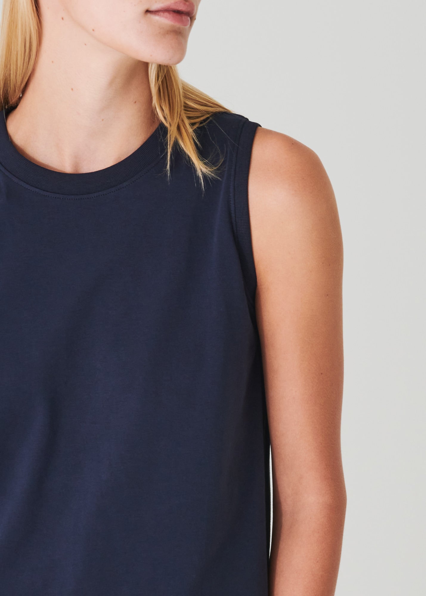 PIMA COTTON STRETCH BOYFRIEND TANK | PATRICK ASSARAF.