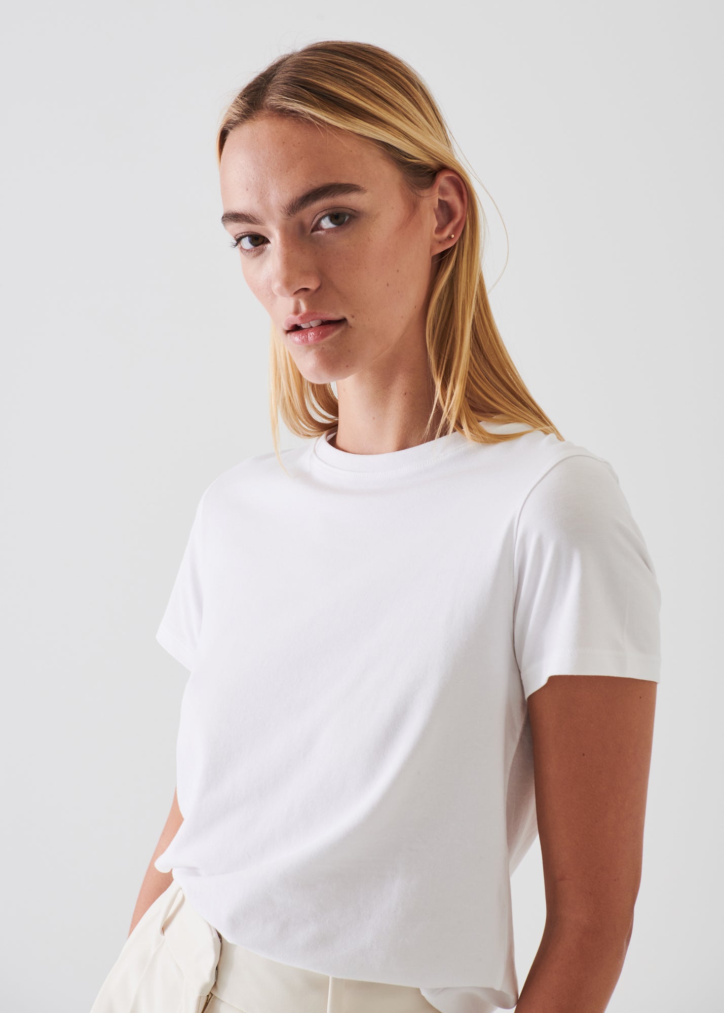 PIMA COTTON STRETCH SLIM T-SHIRT | PATRICK ASSARAF.